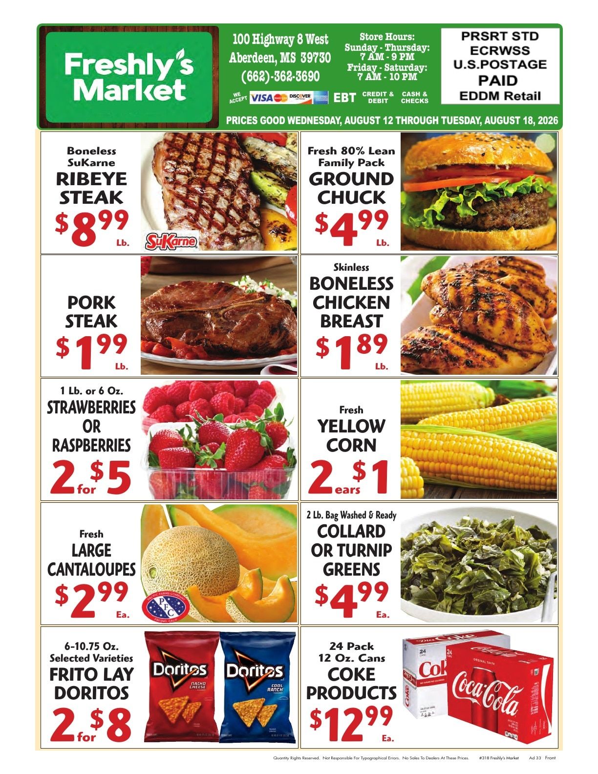 Freshly's Market Weekly Ad August 12 - 18, 2026