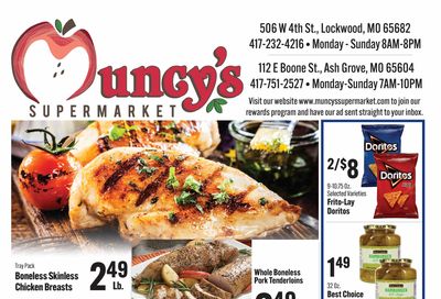 Muncy's Supermarket Great Savings - Great Deals Weekly Ad August 12 - 18, 2026