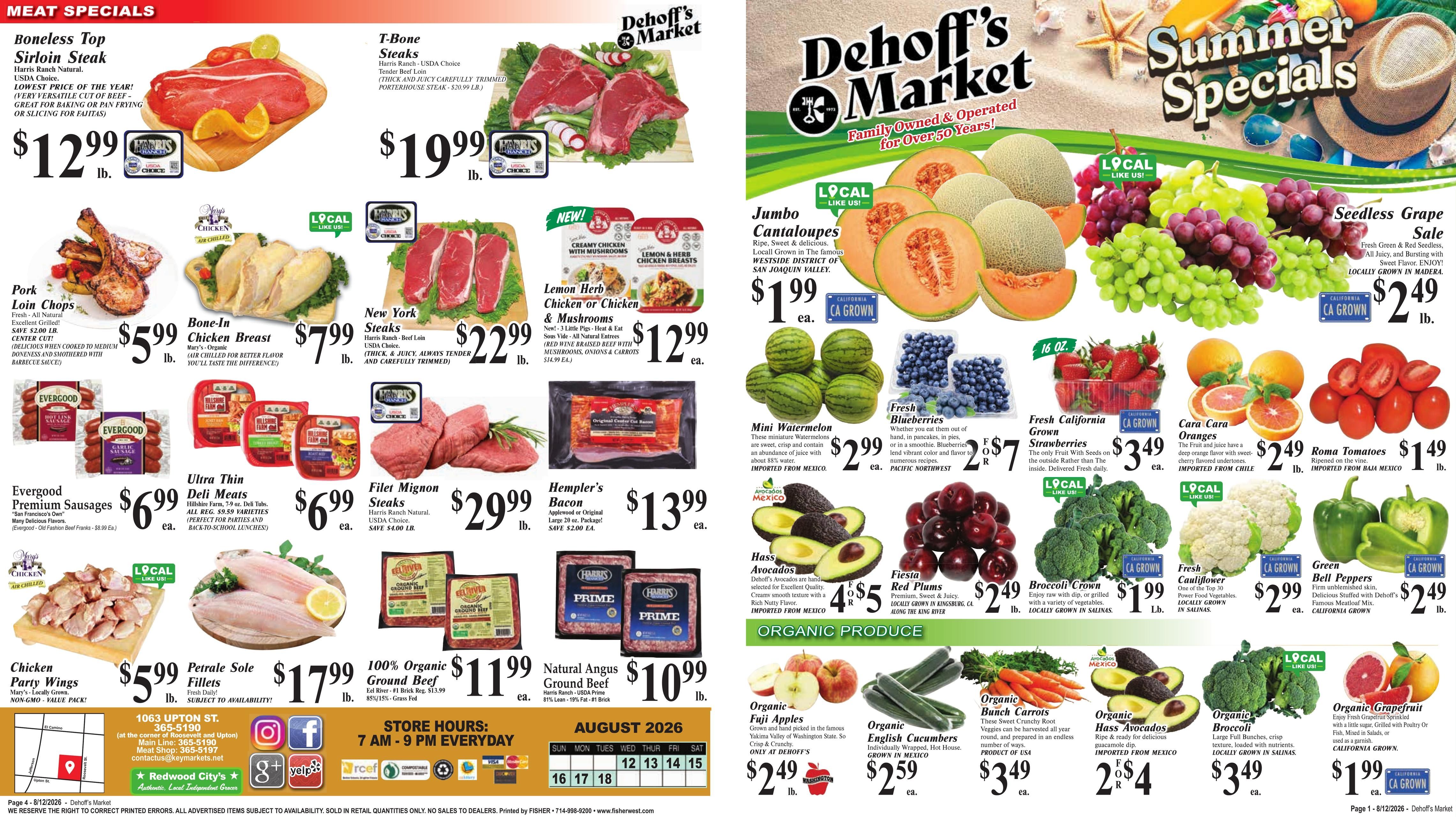Dehoff's Key Markets Weekly Ad August 12 - 18, 2026