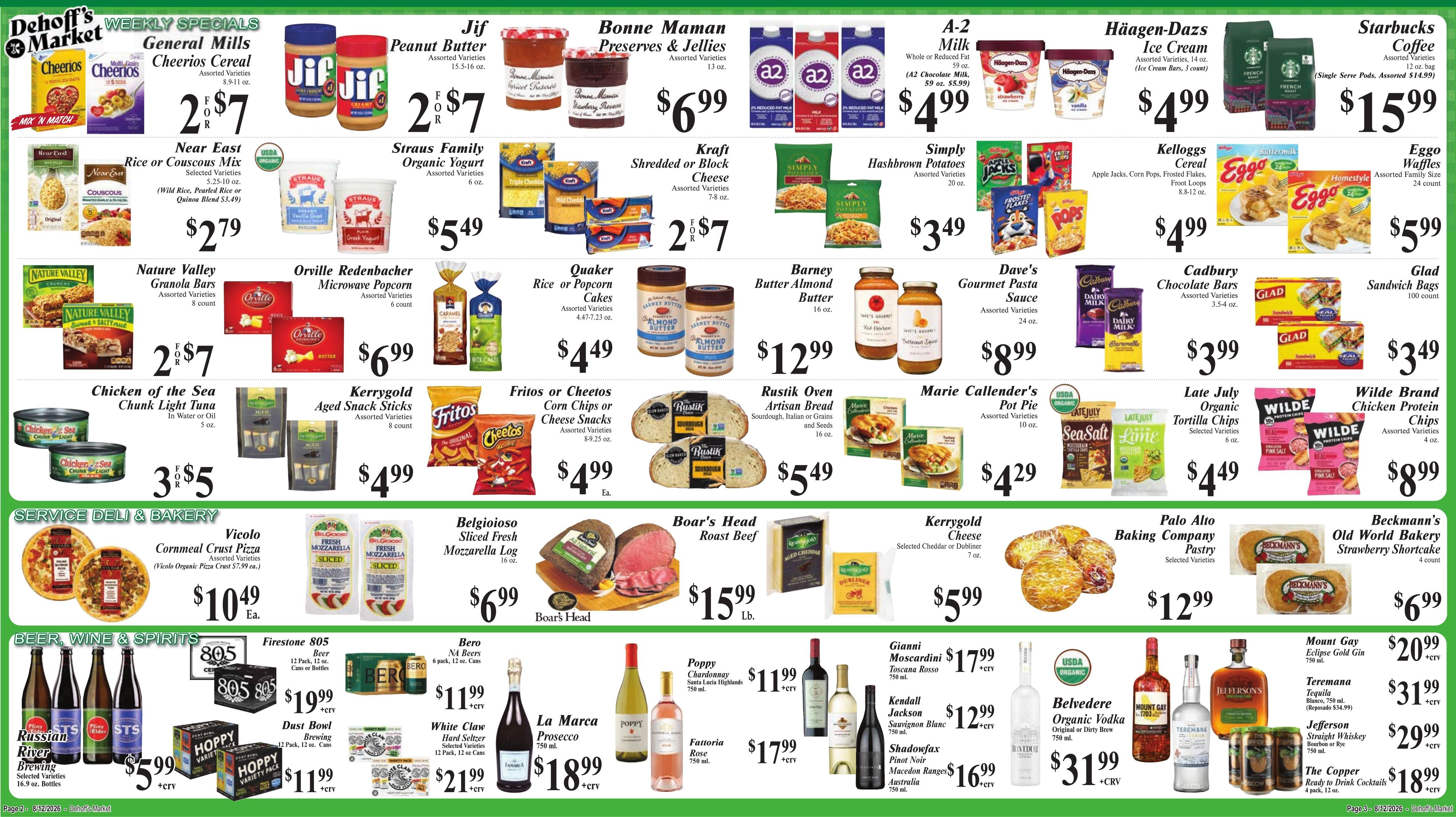 Dehoff's Key Markets Weekly Ad August 12 - 18, 2026