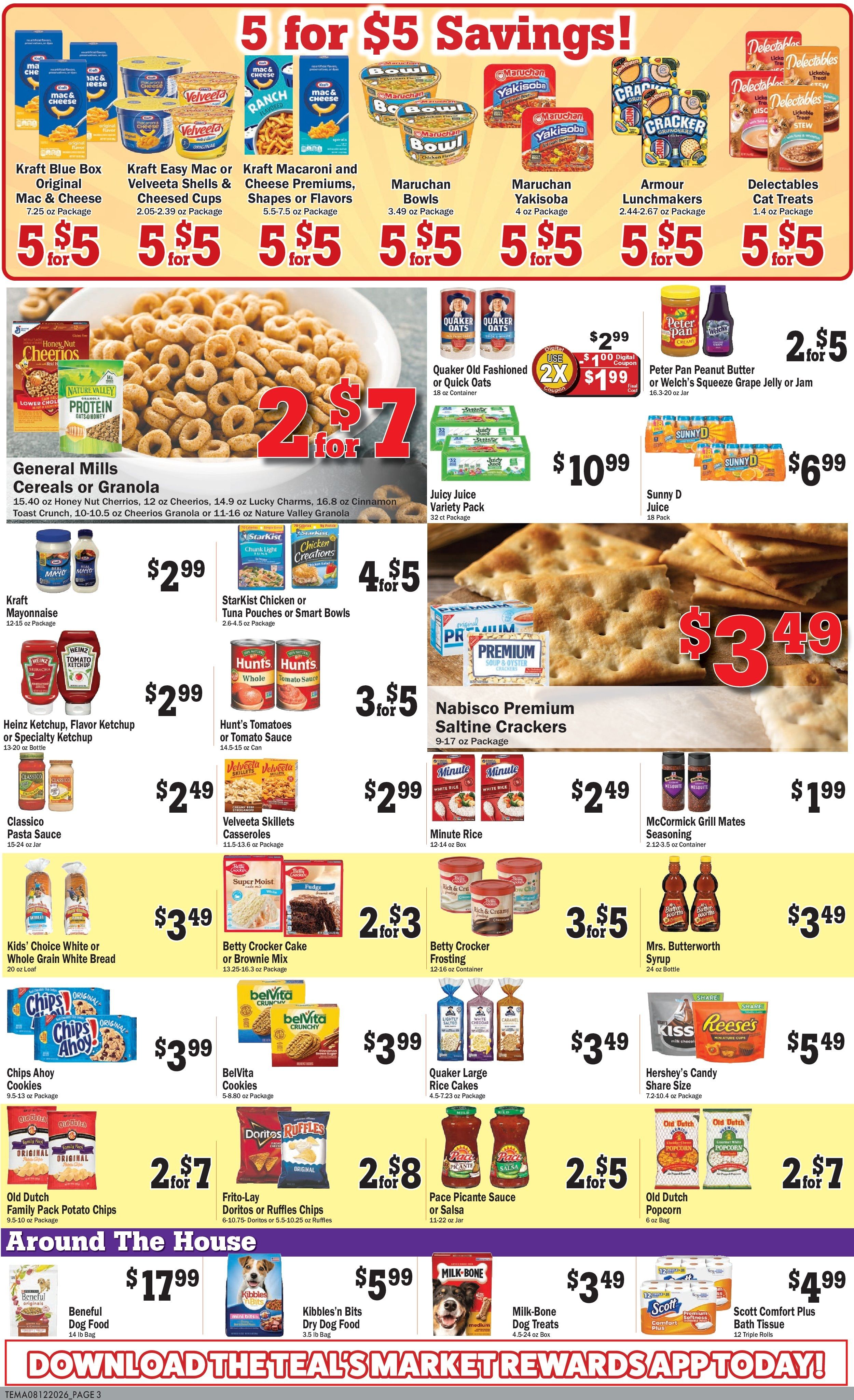 Teal's Market (Isle, Milaca and Paynesville, MN) Weekly Ad August 12 - 18, 2026