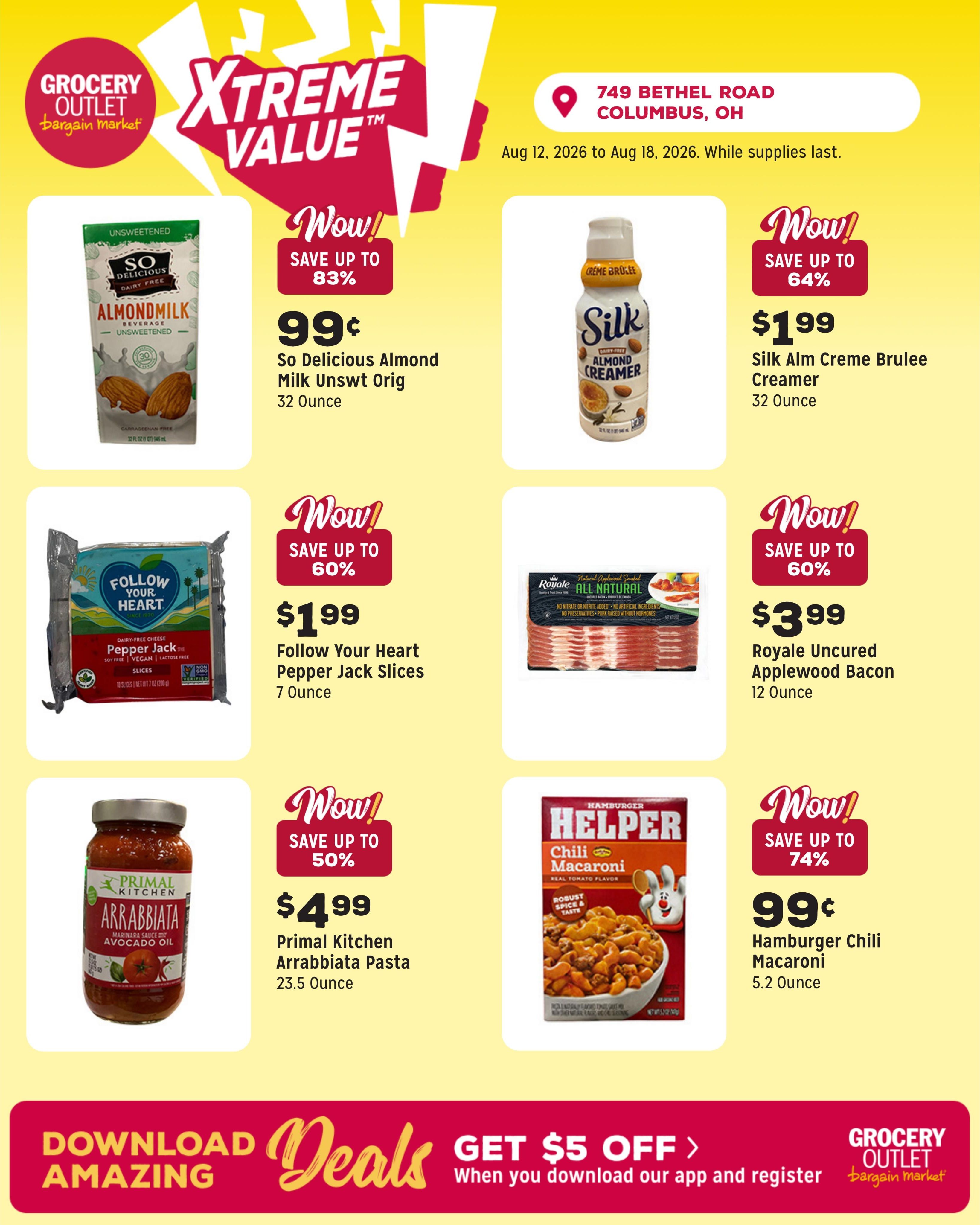 Grocery Outlet (Groveport–Dublin Area, OH) Weekly Ad August 12 - 18, 2026