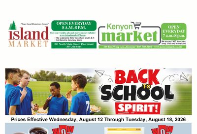Kenyon Market Weekly Ad August 12 - 18, 2026