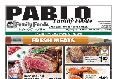Pablo Family Foods Weekly Ad August 12 - 18, 2026