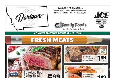 Darlow's Quality Foods Weekly Ad August 12 - 18, 2026