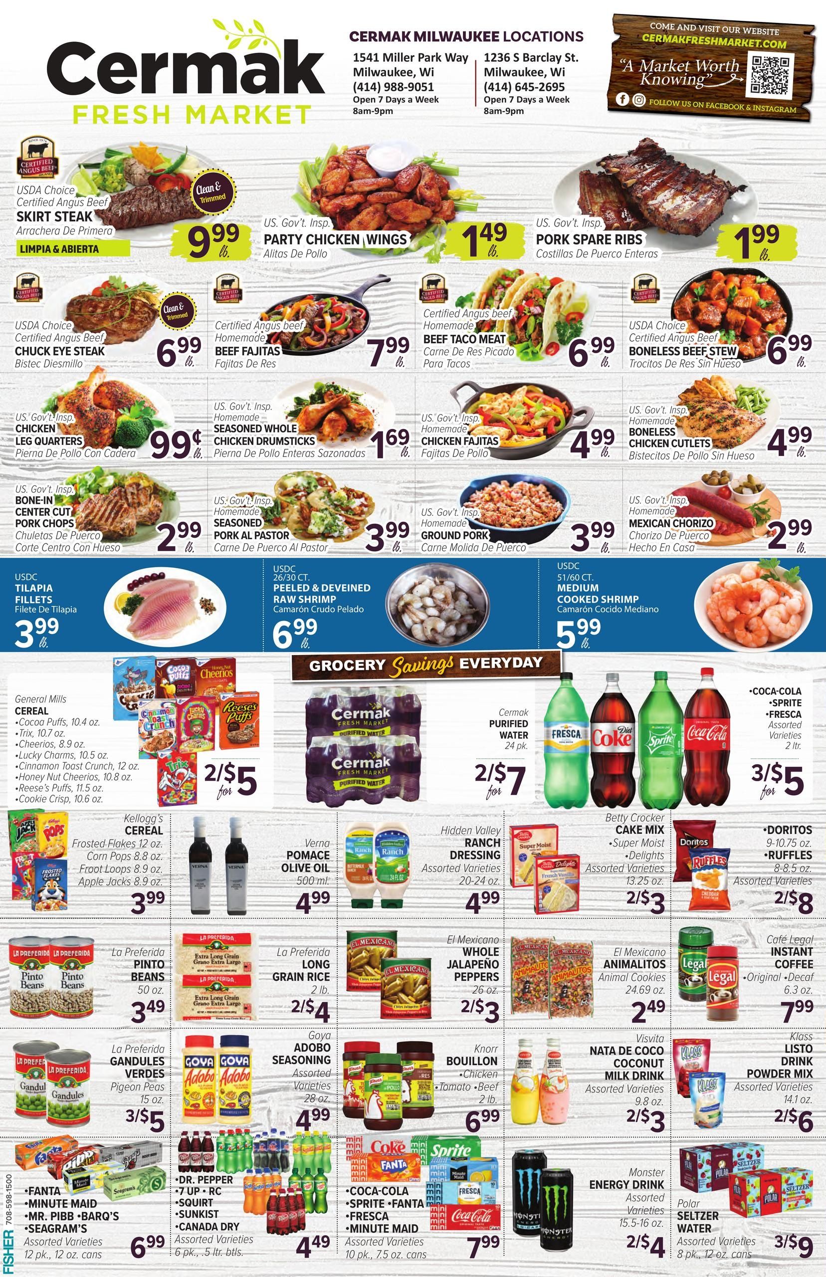 Cermak Fresh Market (Milwaukee–Hales Corners Area, WI) Weekly Ad August 12 - 18, 2026