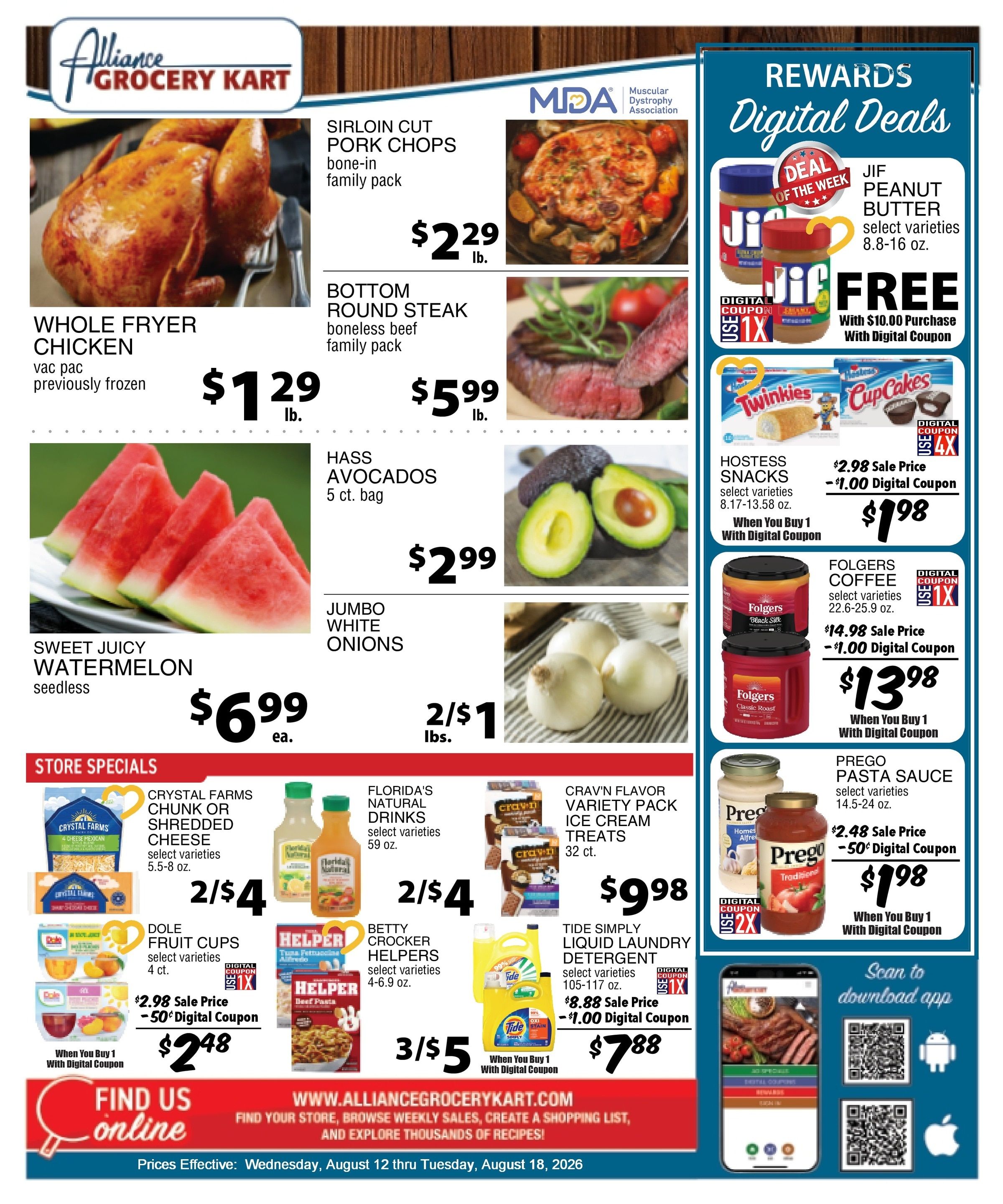 Alliance Grocery Kart Weekly Ad August 12 - 18, 2026