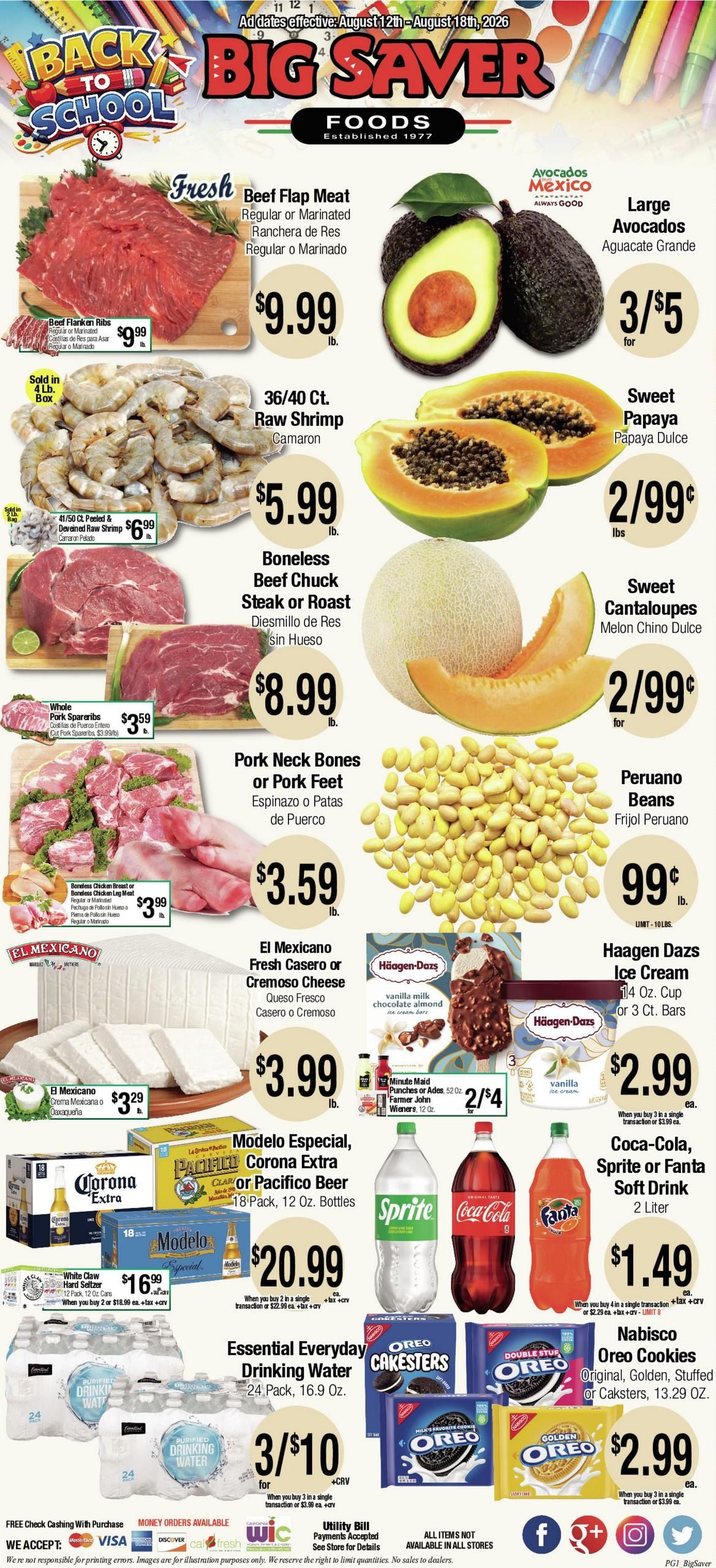 Big Saver Foods Weekly Ad August 12 - 18, 2026
