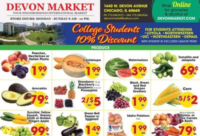 Devon Market (Chicago Area, IL) Weekly Ad August 12 - 18, 2026