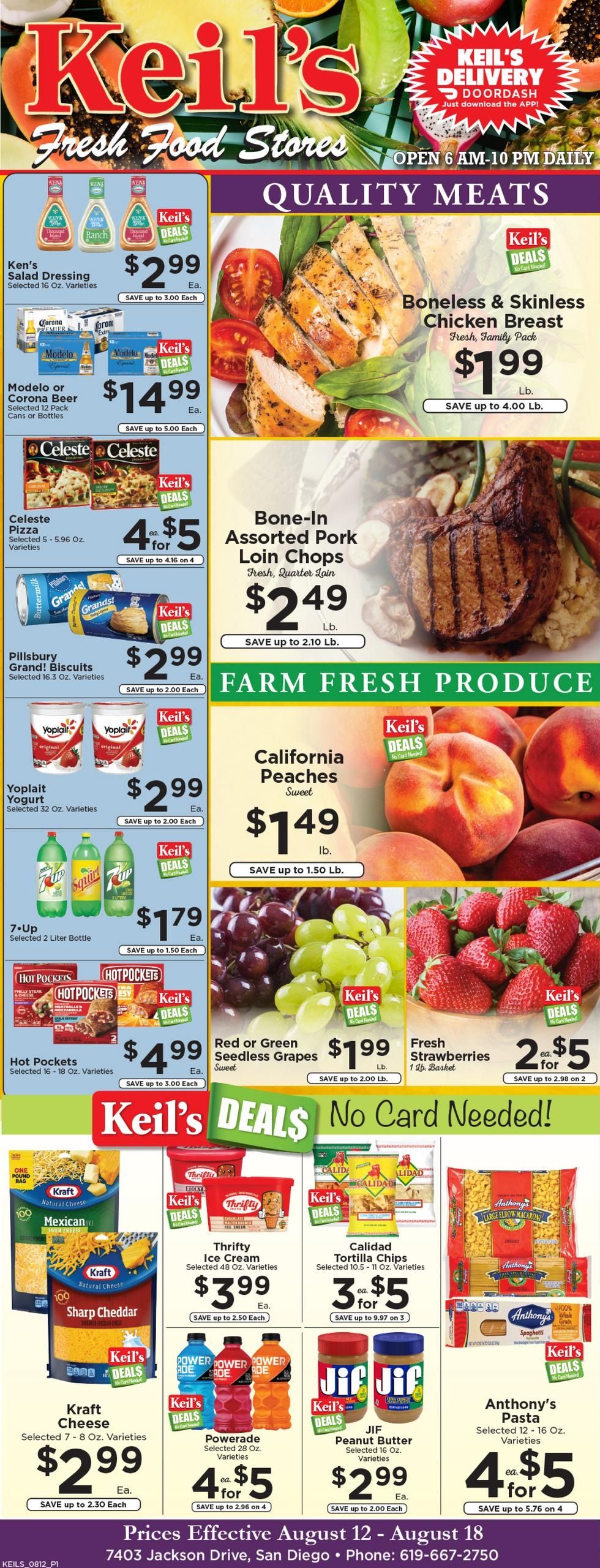 Keil's Fresh Food Stores Weekly Ad August 12 - 18, 2026