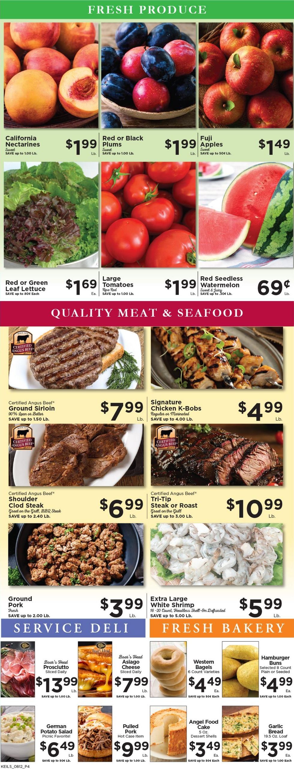 Keil's Fresh Food Stores Weekly Ad August 12 - 18, 2026