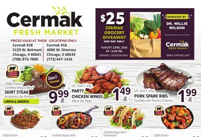 Cermak Fresh Market (Chicago Area, IL) Weekly Ad August 12 - 18, 2026