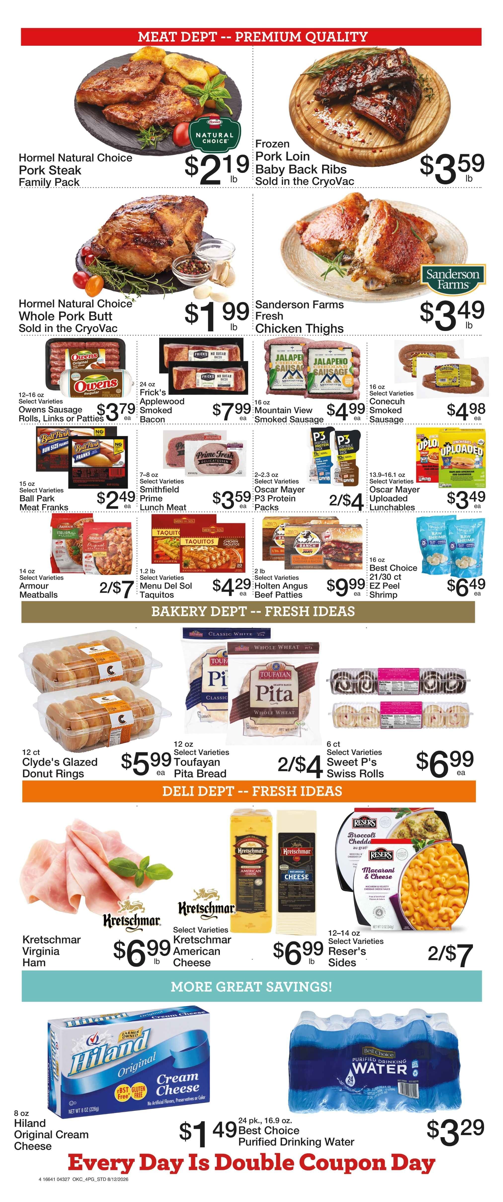 Double A Food Center Weekly Ad August 12 - 18, 2026