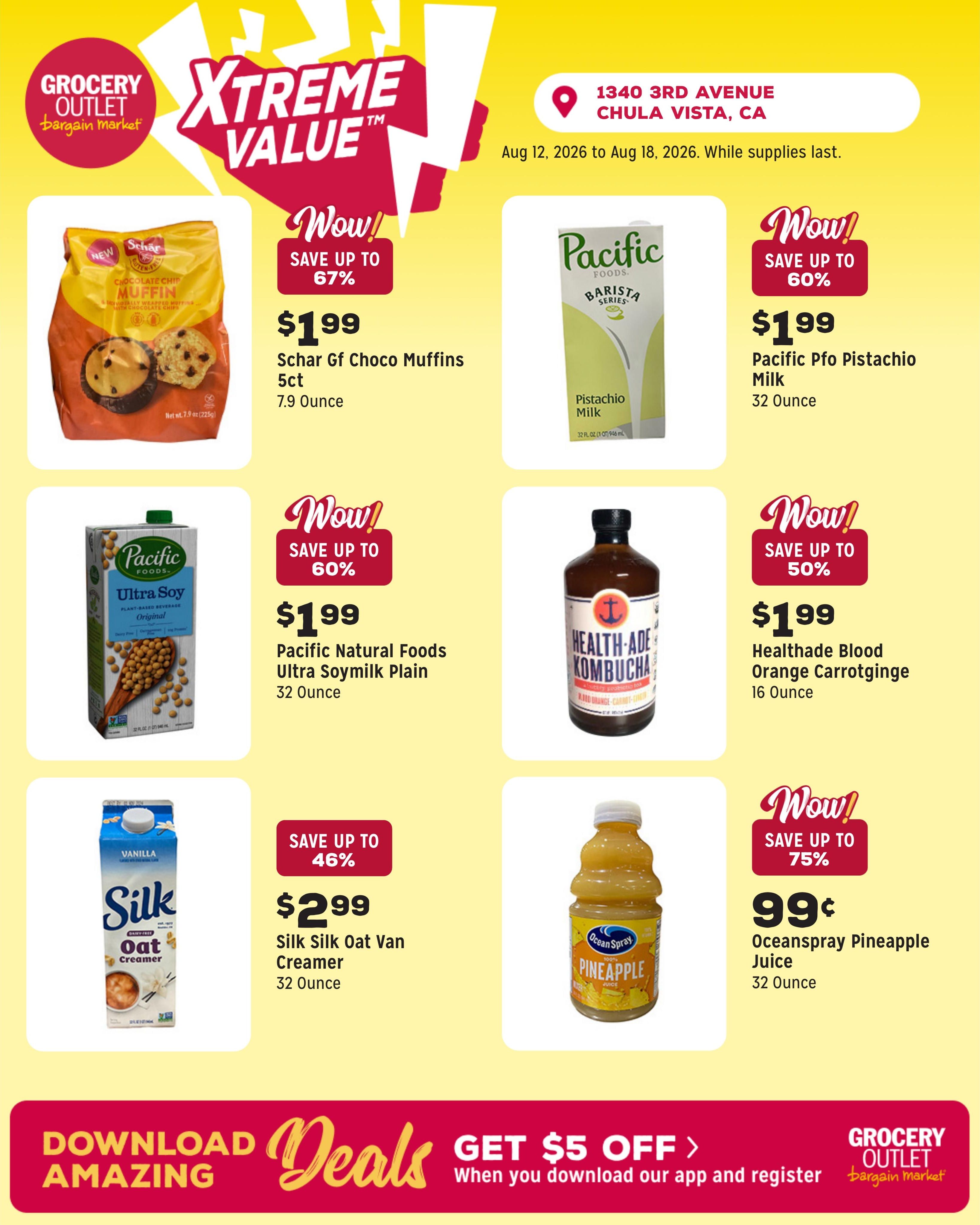 Grocery Outlet (Chula Vista Area, CA) Weekly Ad August 12 - 18, 2026