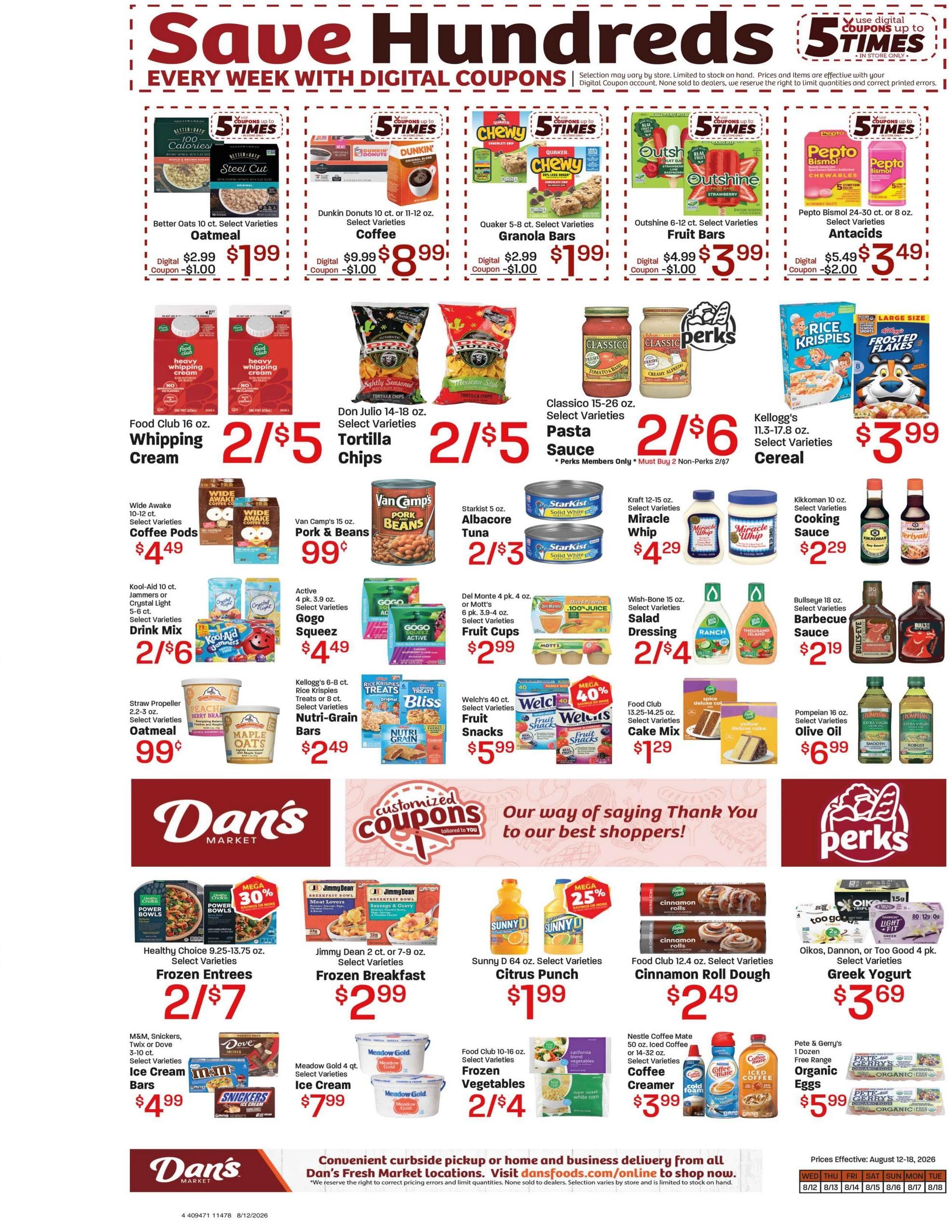 Dan's Fresh Market (Salt Lake City–West Valley City Area, UT) Weekly Ad August 12 - 18, 2026