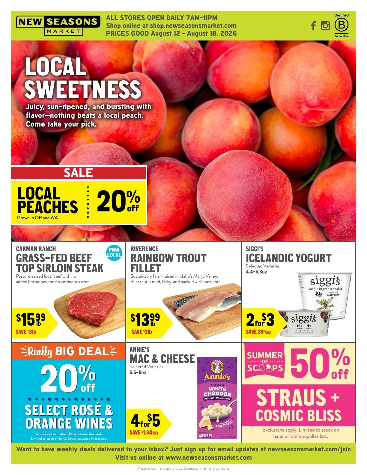 New Seasons Market Weekly Ad August 12 - 18, 2026