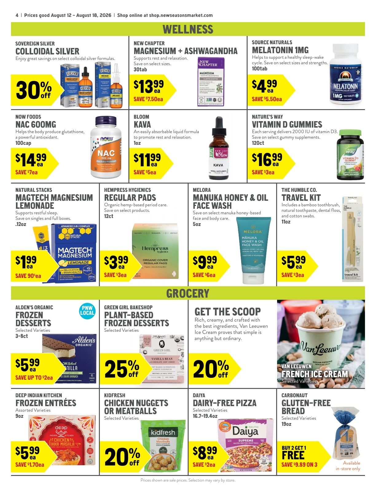 New Seasons Market Weekly Ad August 12 - 18, 2026