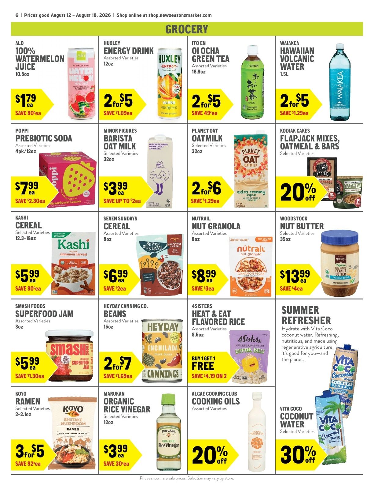 New Seasons Market Weekly Ad August 12 - 18, 2026