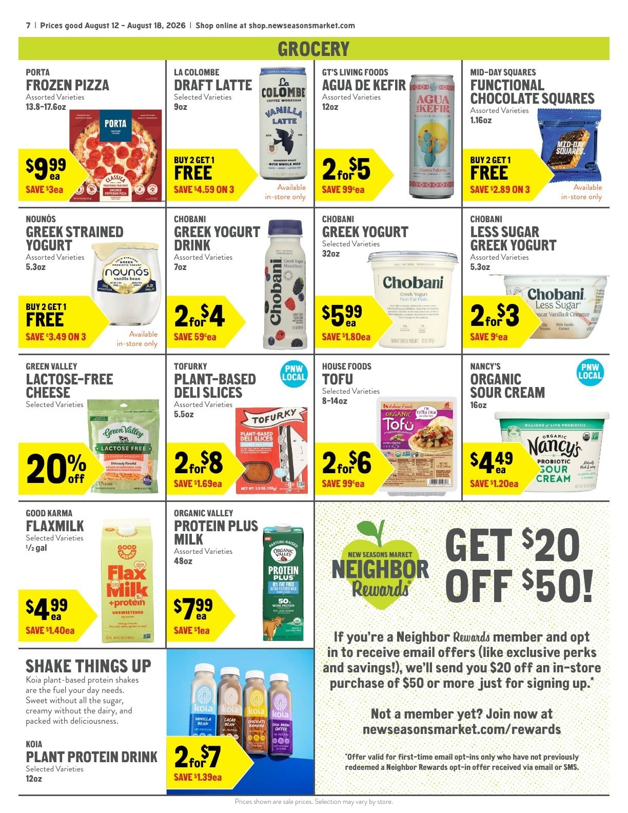New Seasons Market Weekly Ad August 12 - 18, 2026