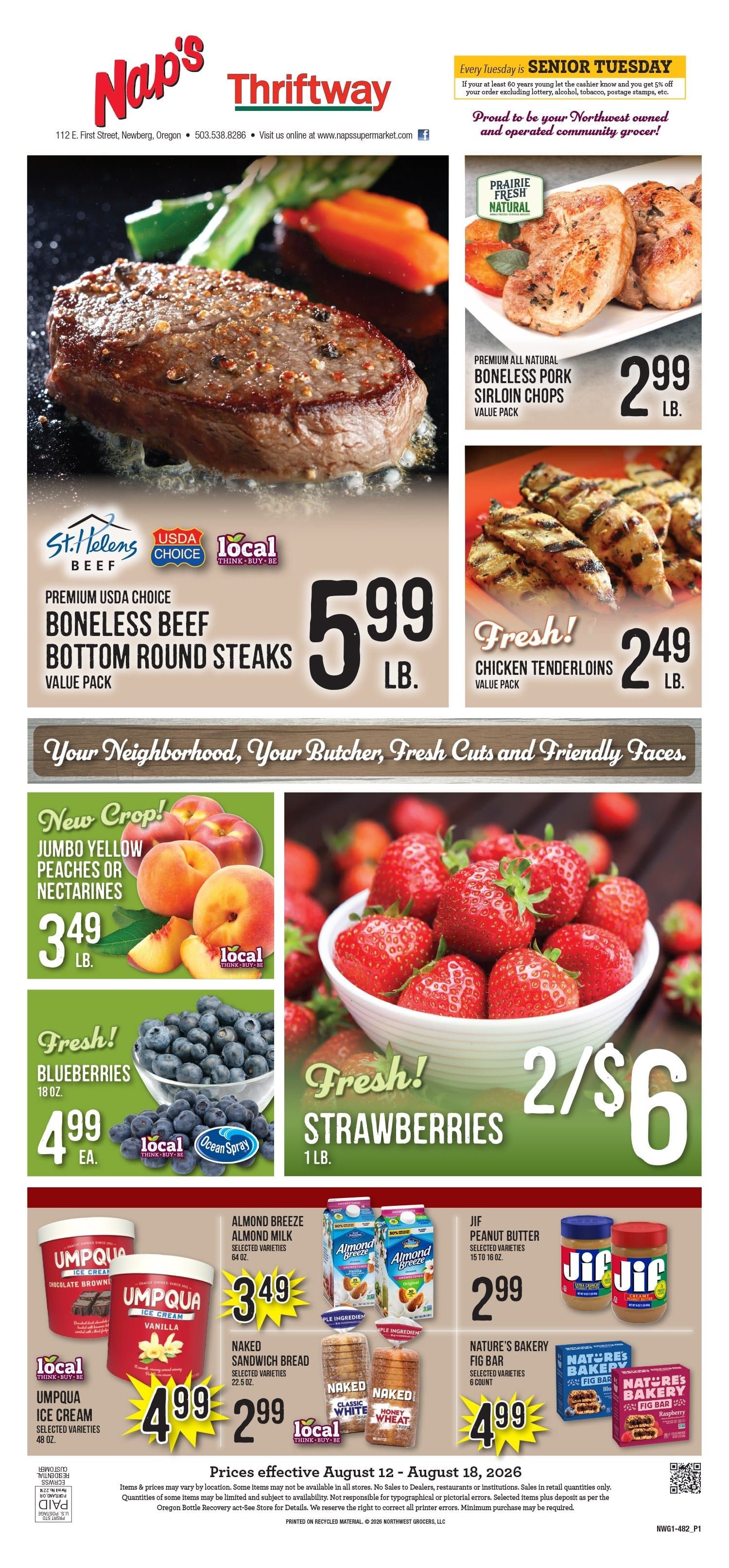 Nap's Thriftway Weekly Ad August 12 - 18, 2026