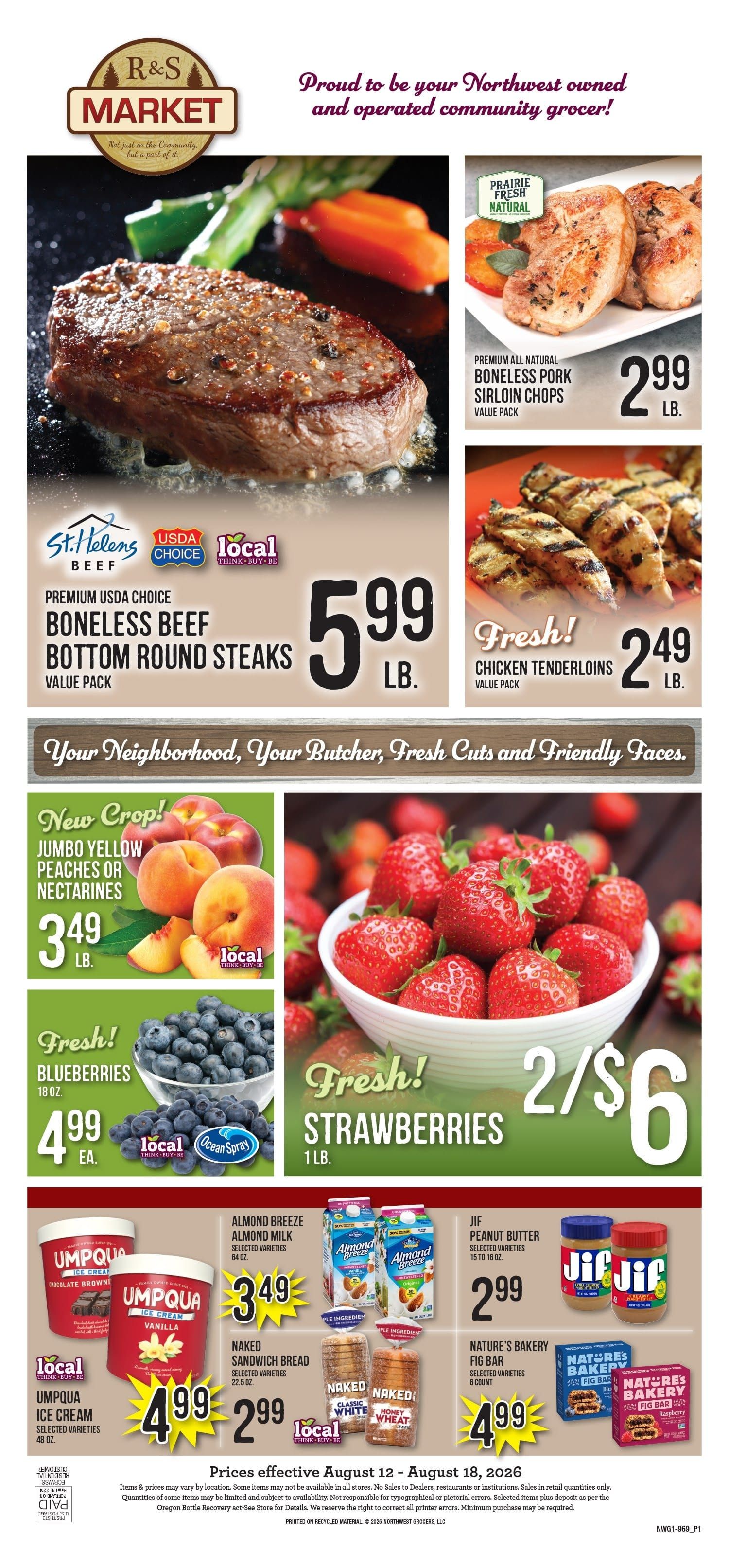 R&S Market Weekly Ad August 12 - 18, 2026