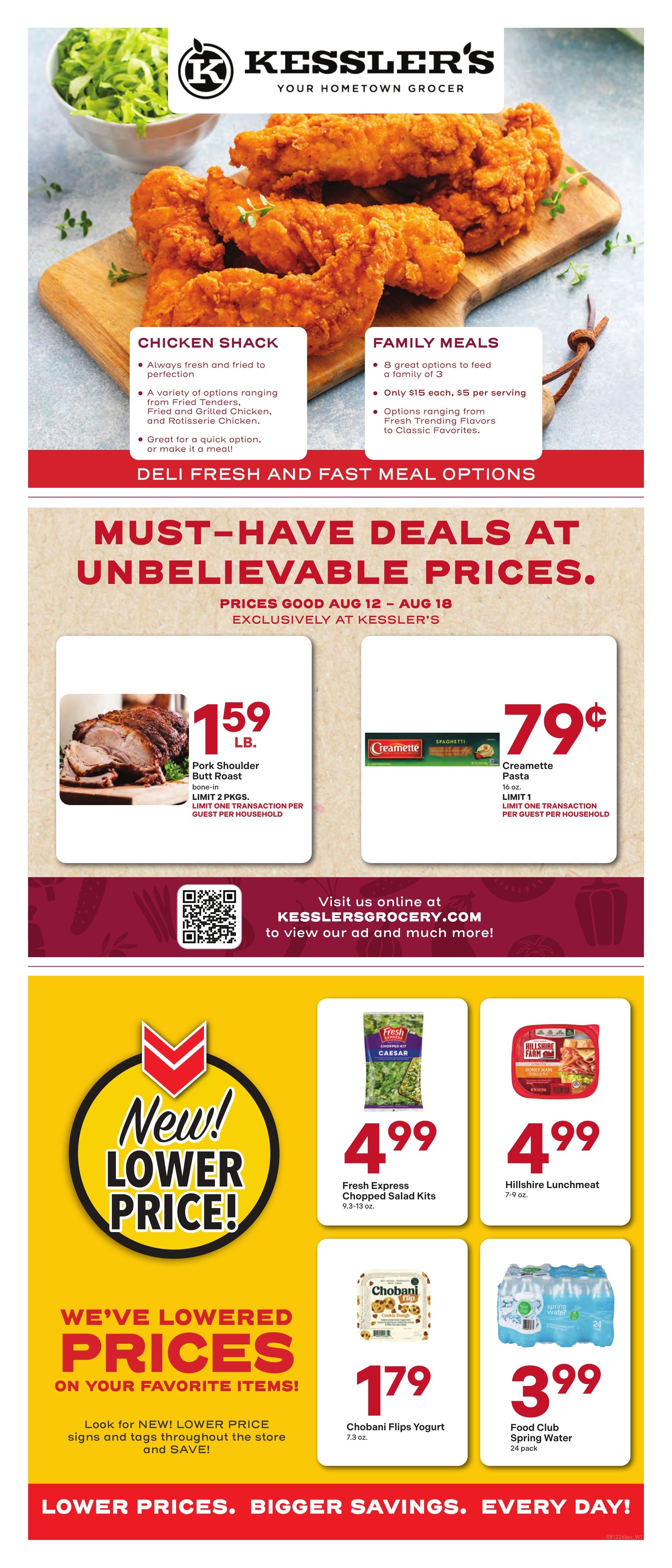 Kessler's Grocery Weekly Ad August 12 - 18, 2026