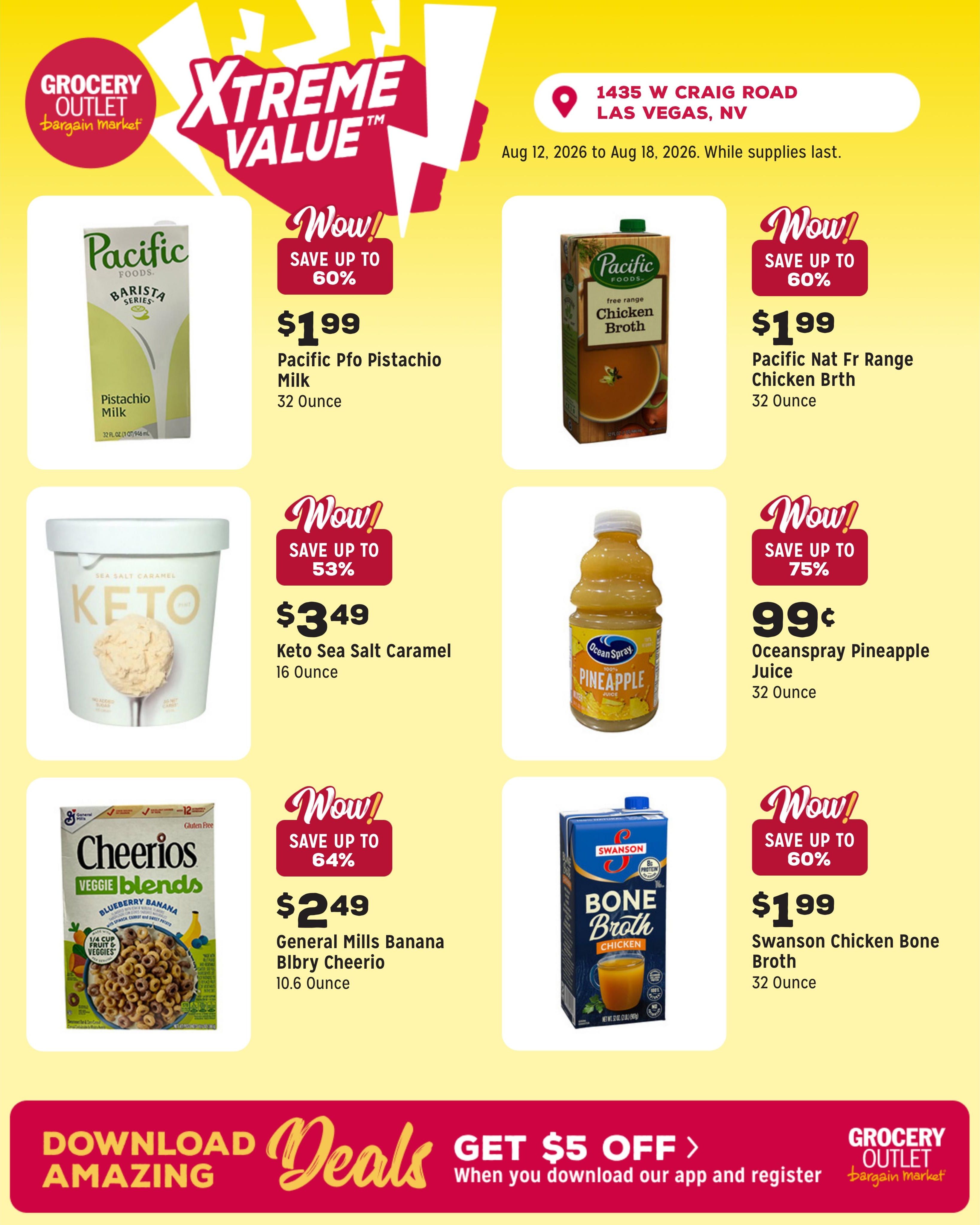 Grocery Outlet (North Las Vegas Area, NV) Weekly Ad August 12 - 18, 2026