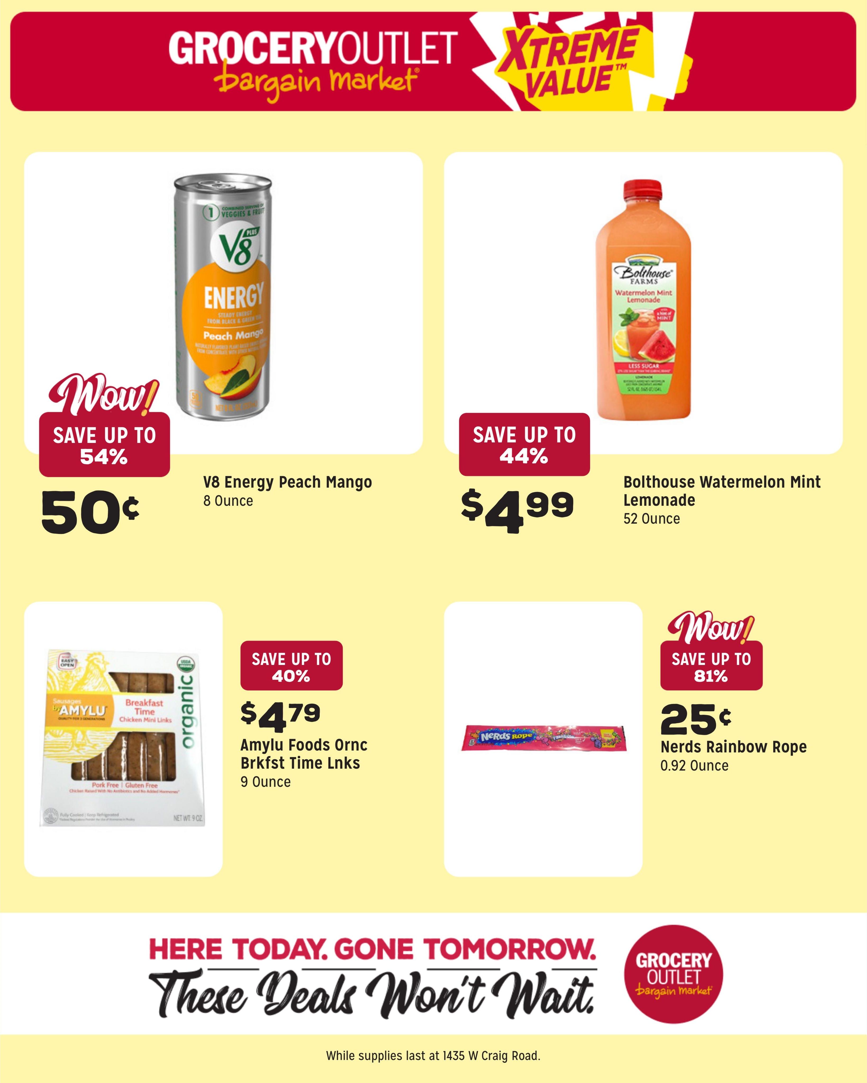 Grocery Outlet (North Las Vegas Area, NV) Weekly Ad August 12 - 18, 2026