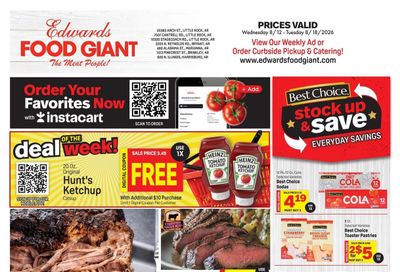 Edwards Food Giant Weekly Ad August 12 - 18, 2026