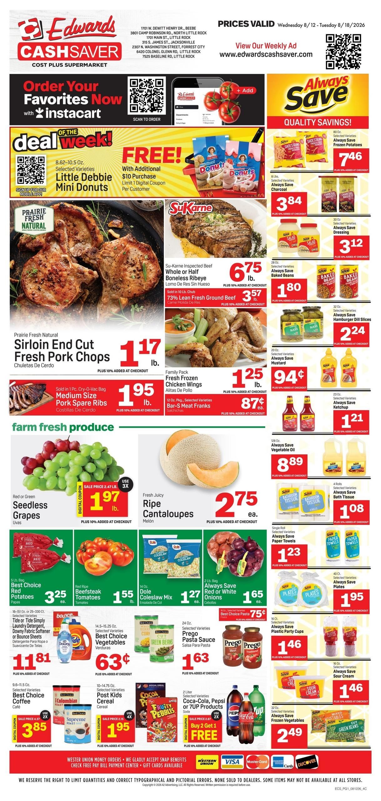 Edwards Cash Saver Weekly Ad August 12 - 18, 2026