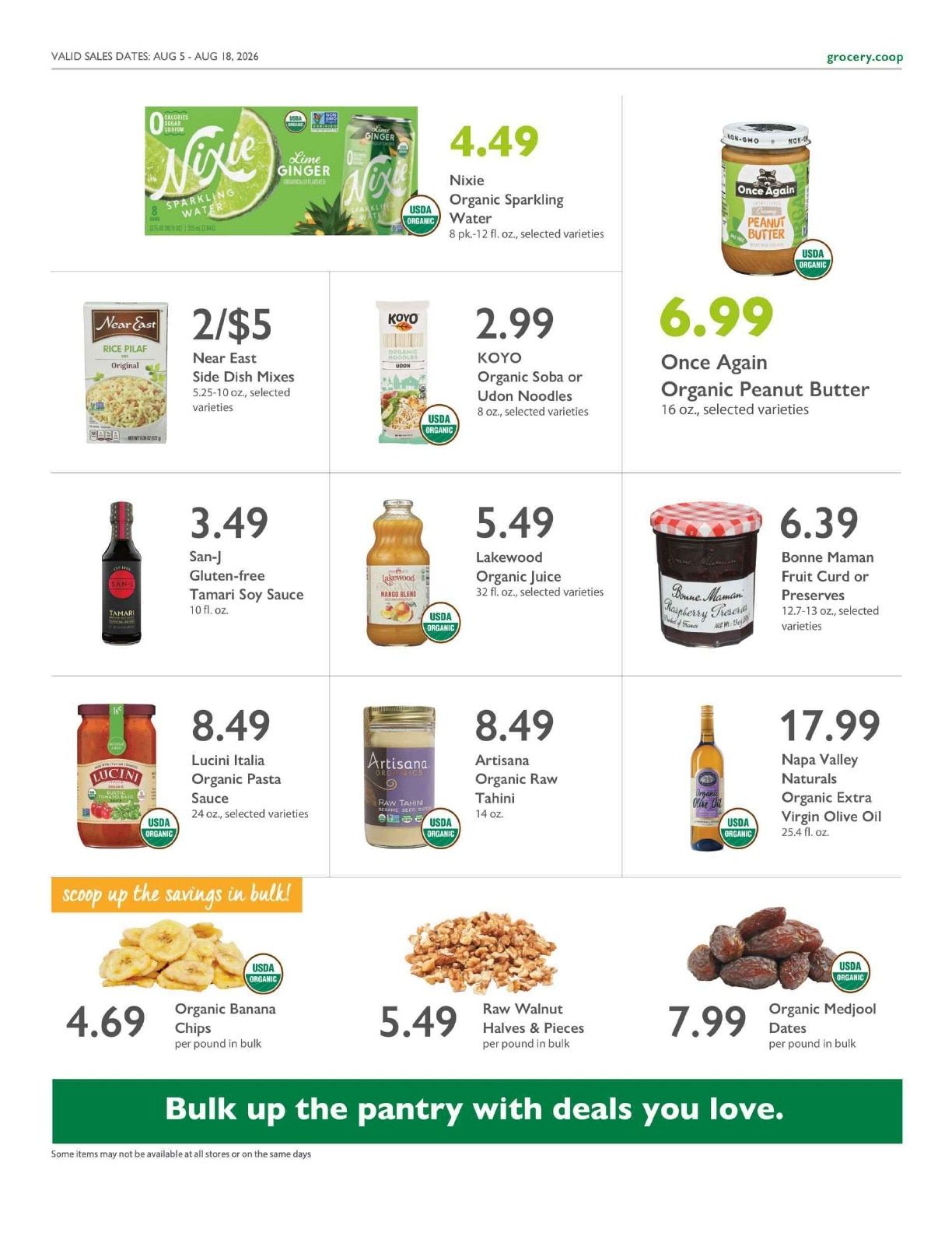 BriarPatch Food Co-op Co+op Deals Weekly Ad August 5 - 18, 2026