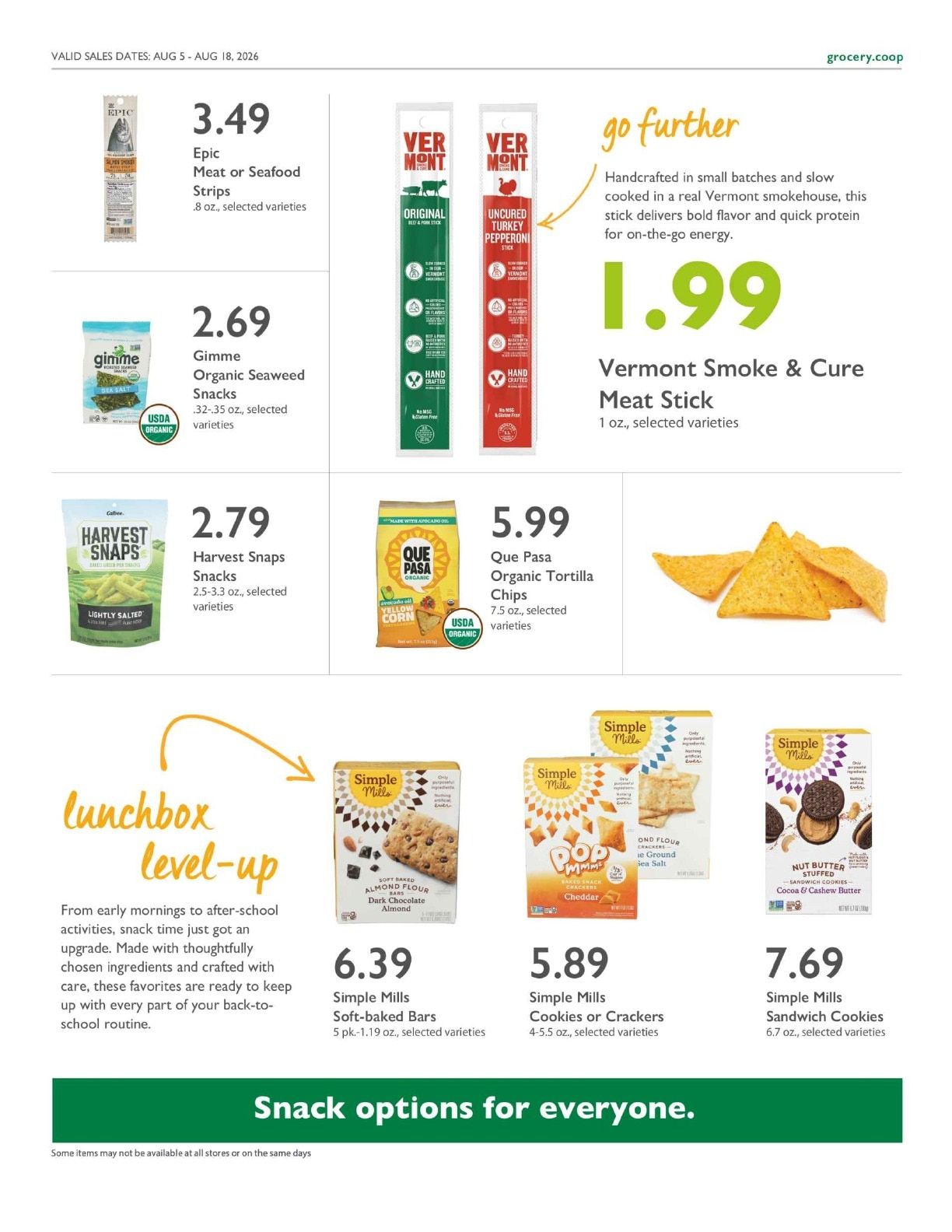 Co-op Market Grocery & Deli Co+op Deals Weekly Ad August 5 - 18, 2026
