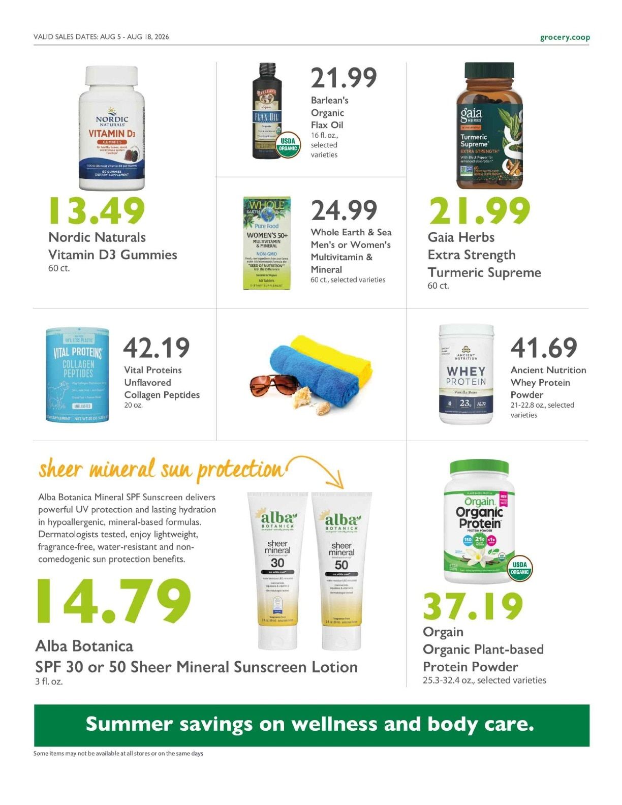 Co-op Market Grocery & Deli Co+op Deals Weekly Ad August 5 - 18, 2026