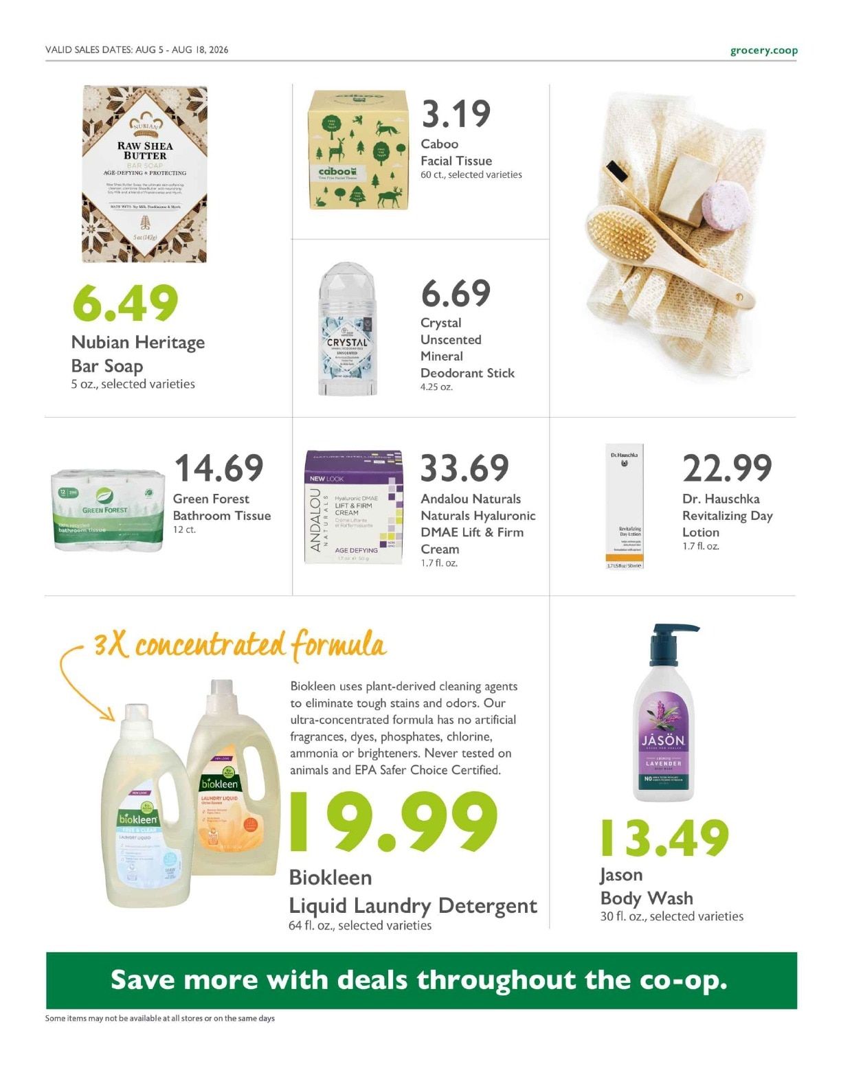 Co-op Market Grocery & Deli Co+op Deals Weekly Ad August 5 - 18, 2026