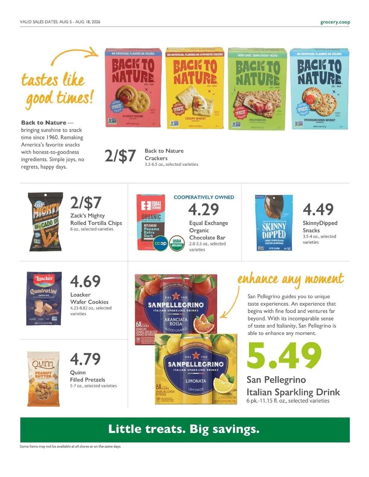 Sacramento Natural Foods Co-op Co+op Deals Weekly Ad August 5 - 18, 2026