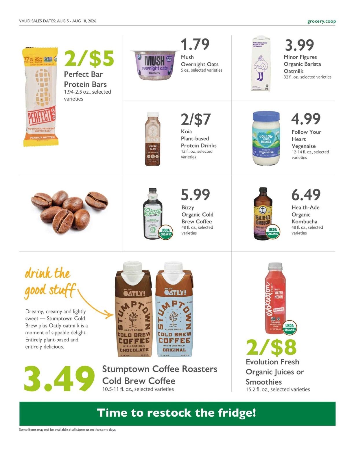 Sacramento Natural Foods Co-op Co+op Deals Weekly Ad August 5 - 18, 2026