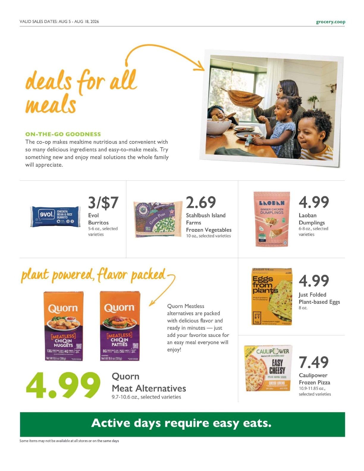 Sacramento Natural Foods Co-op Co+op Deals Weekly Ad August 5 - 18, 2026
