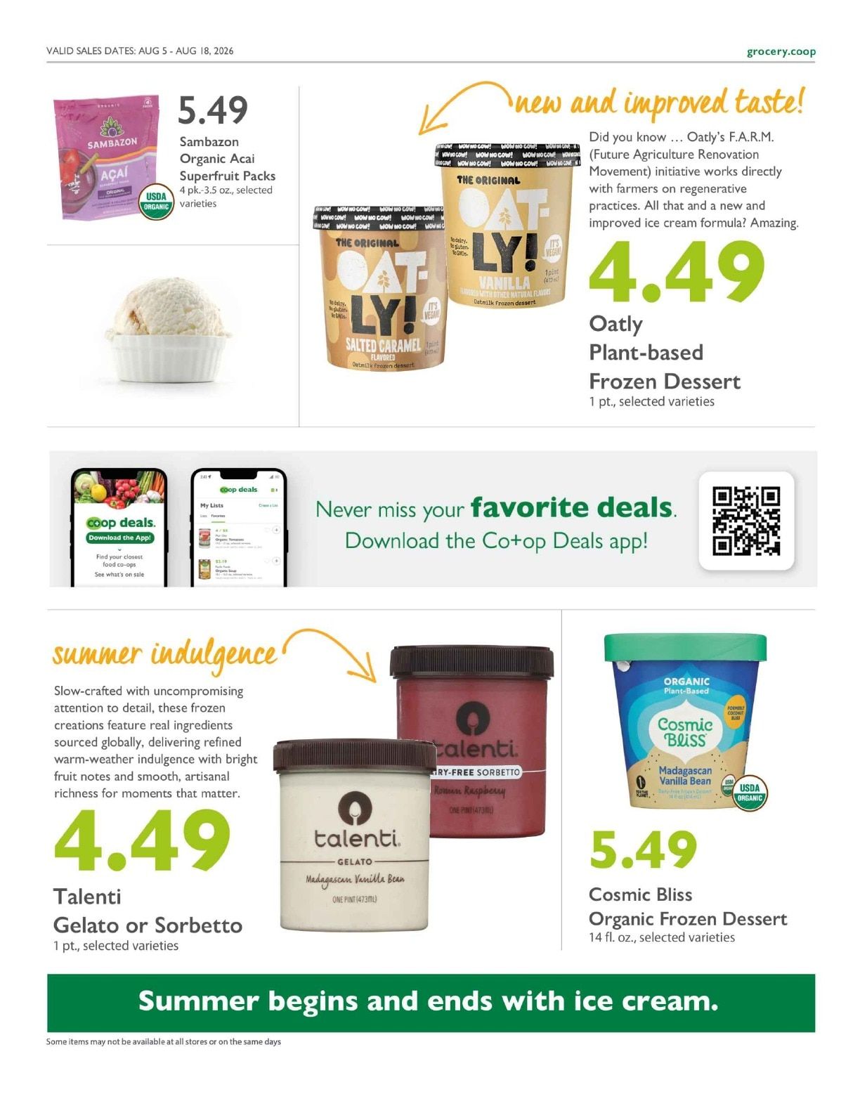 Sacramento Natural Foods Co-op Co+op Deals Weekly Ad August 5 - 18, 2026