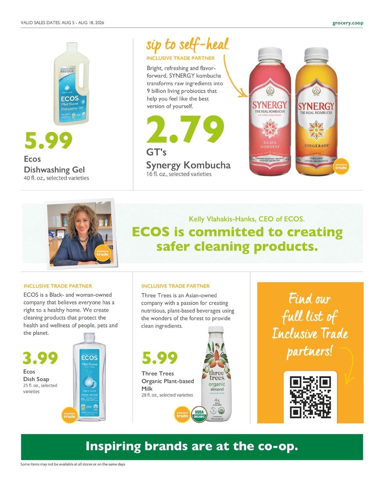 Sacramento Natural Foods Co-op Co+op Deals Weekly Ad August 5 - 18, 2026