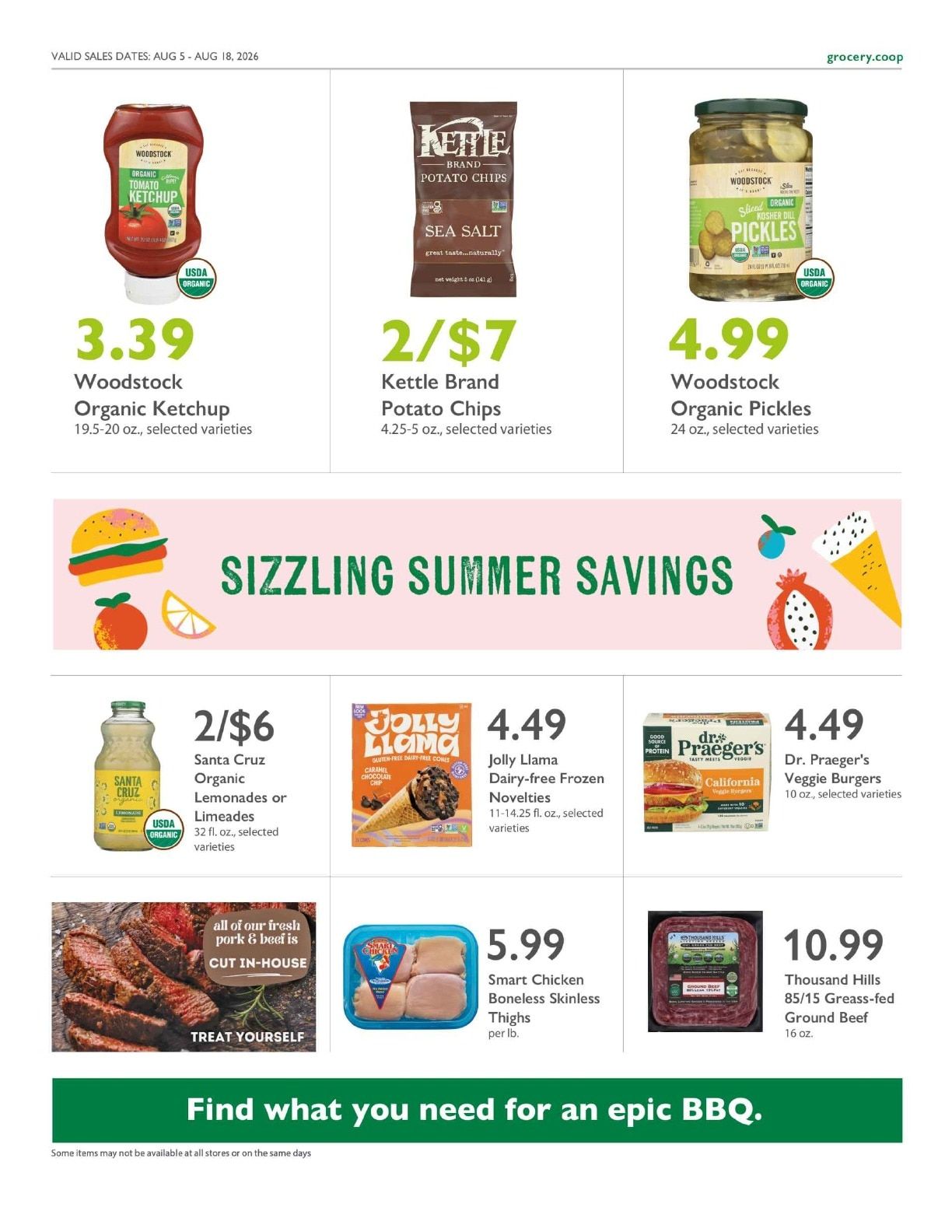 Greenbelt Co-op Supermarket and Pharmacy Co+op Deals Weekly Ad August 5 - 18, 2026