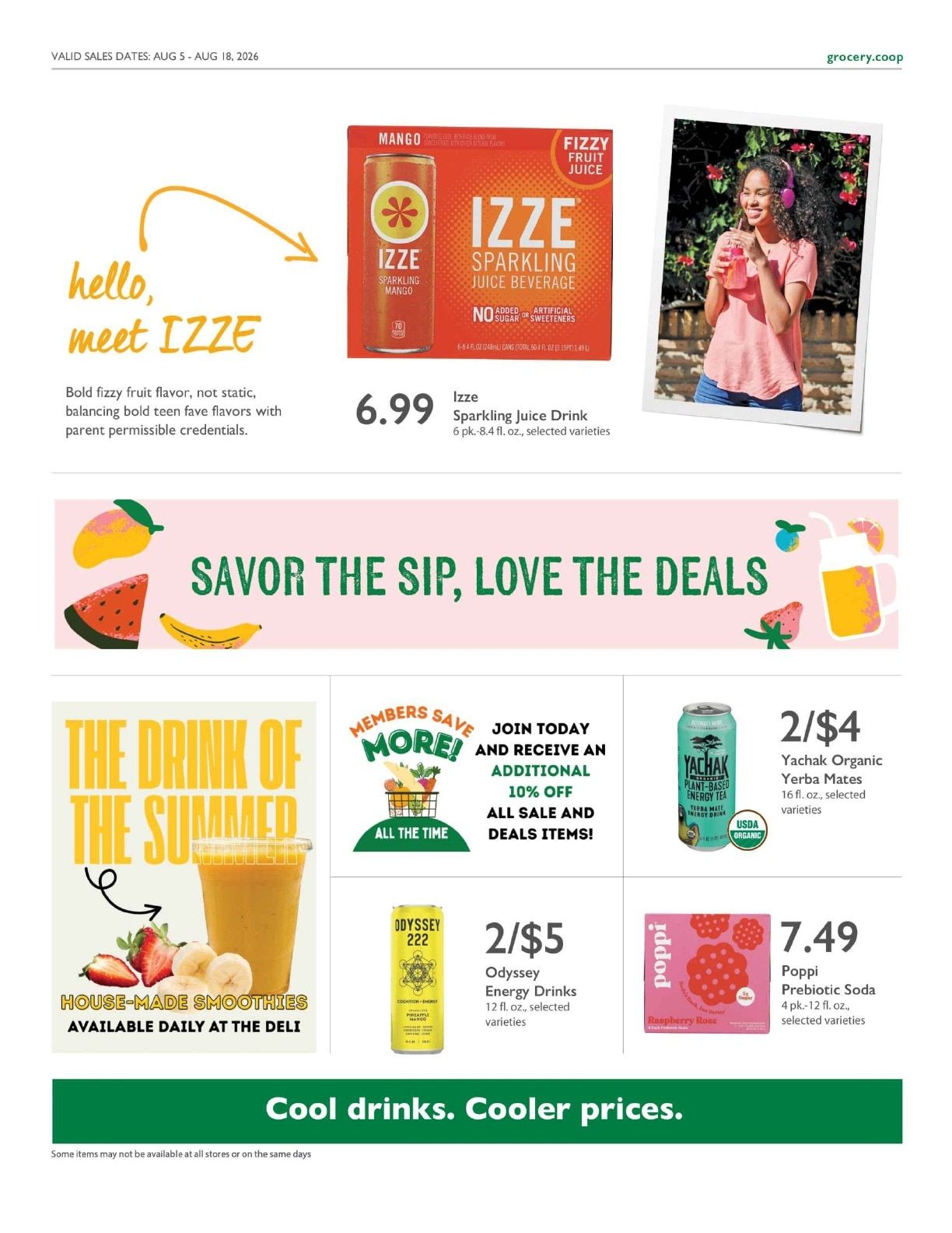 Greenbelt Co-op Supermarket and Pharmacy Co+op Deals Weekly Ad August 5 - 18, 2026