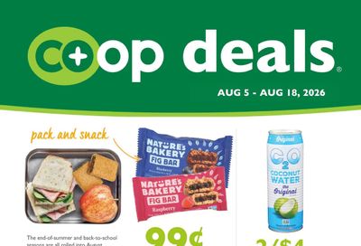 Outpost Natural Foods Co-op Co+op Deals Weekly Ad August 5 - 18, 2026