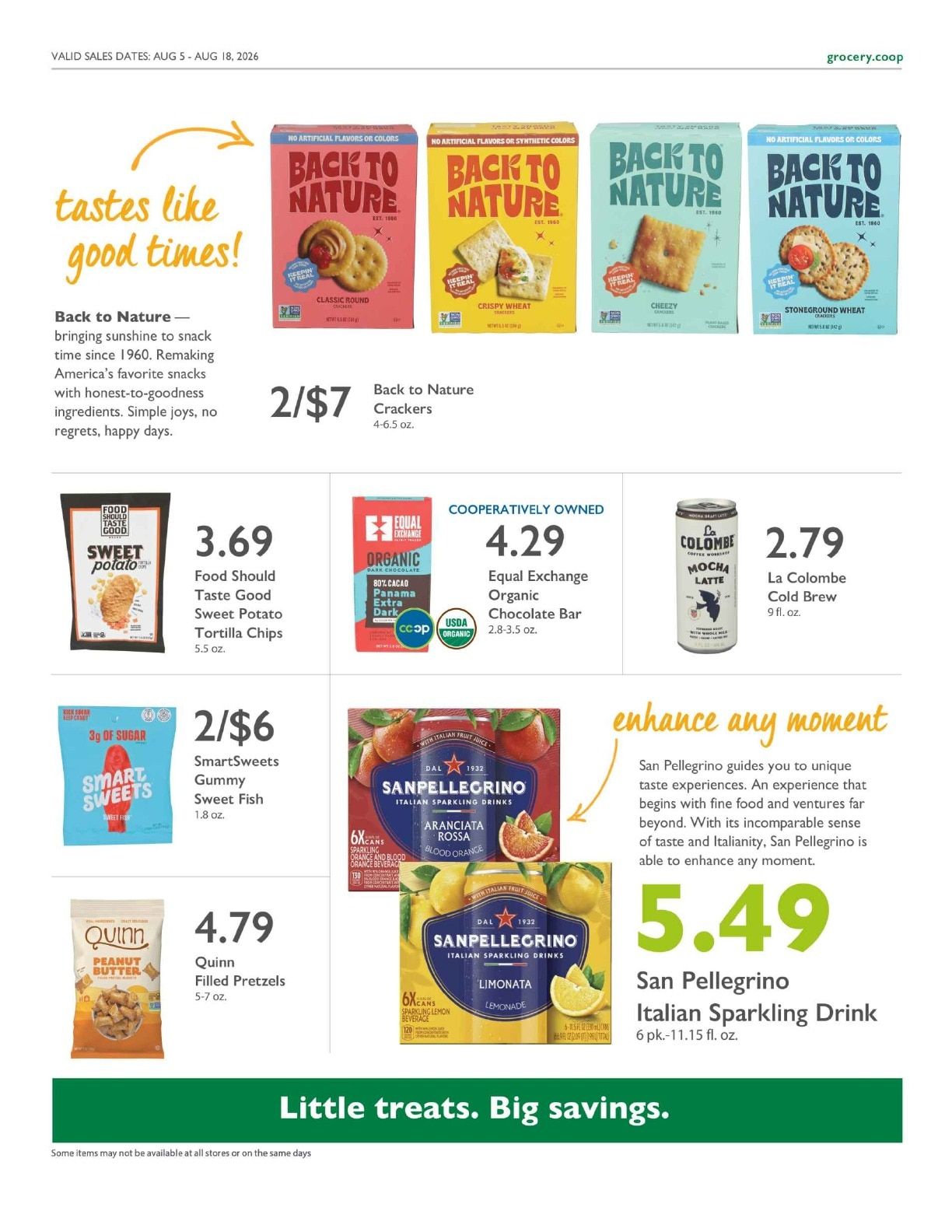 Outpost Natural Foods Co-op Co+op Deals Weekly Ad August 5 - 18, 2026
