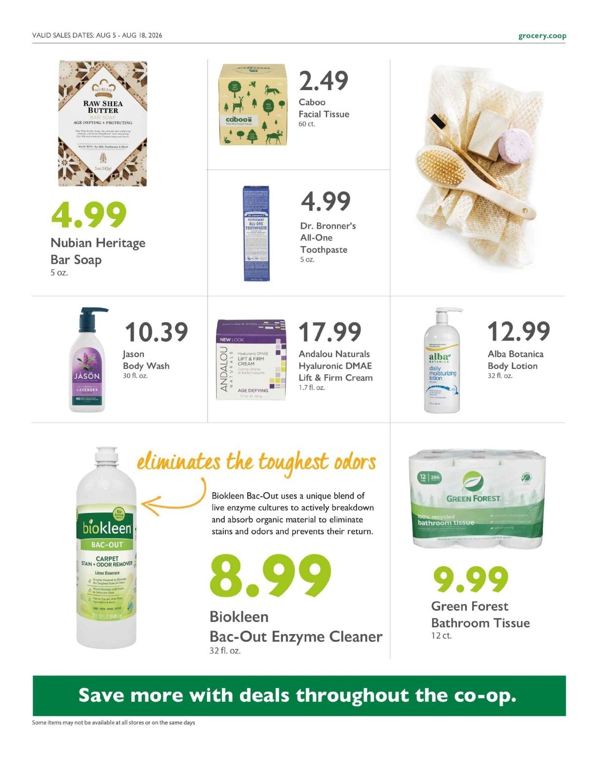 Outpost Natural Foods Co-op Co+op Deals Weekly Ad August 5 - 18, 2026