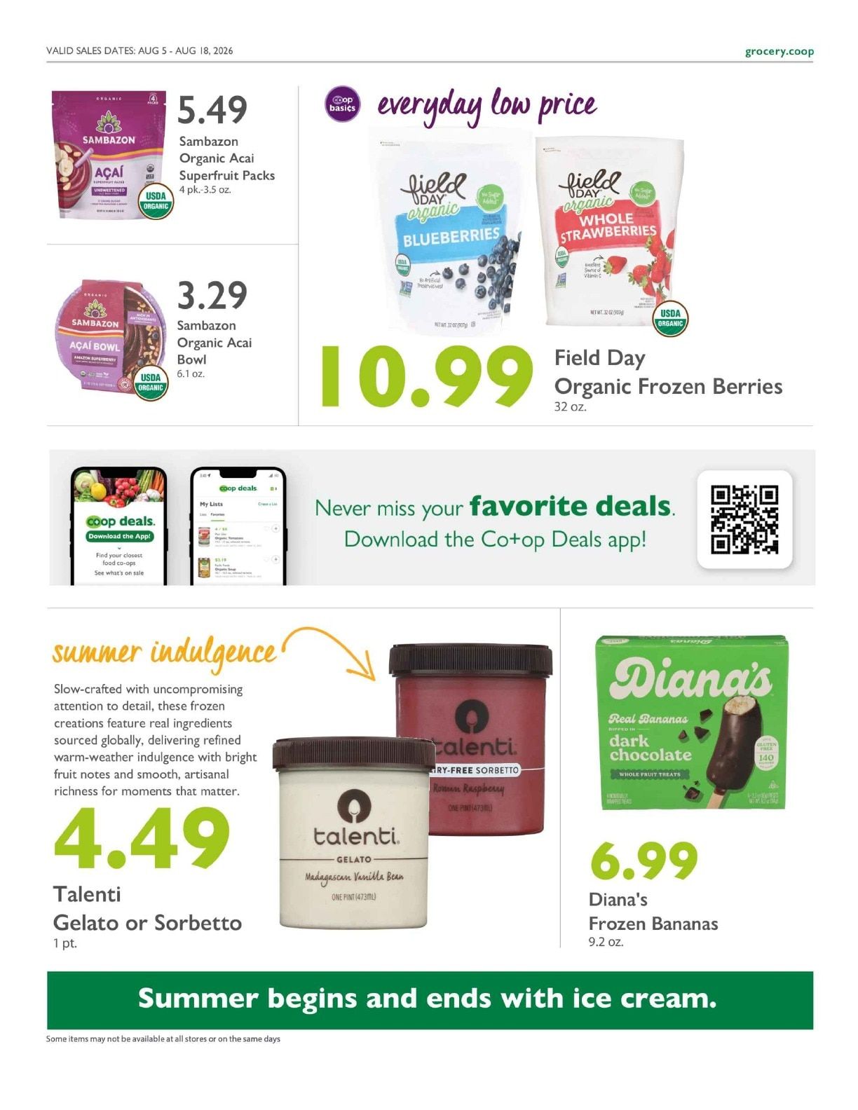 Outpost Natural Foods Co-op Co+op Deals Weekly Ad August 5 - 18, 2026