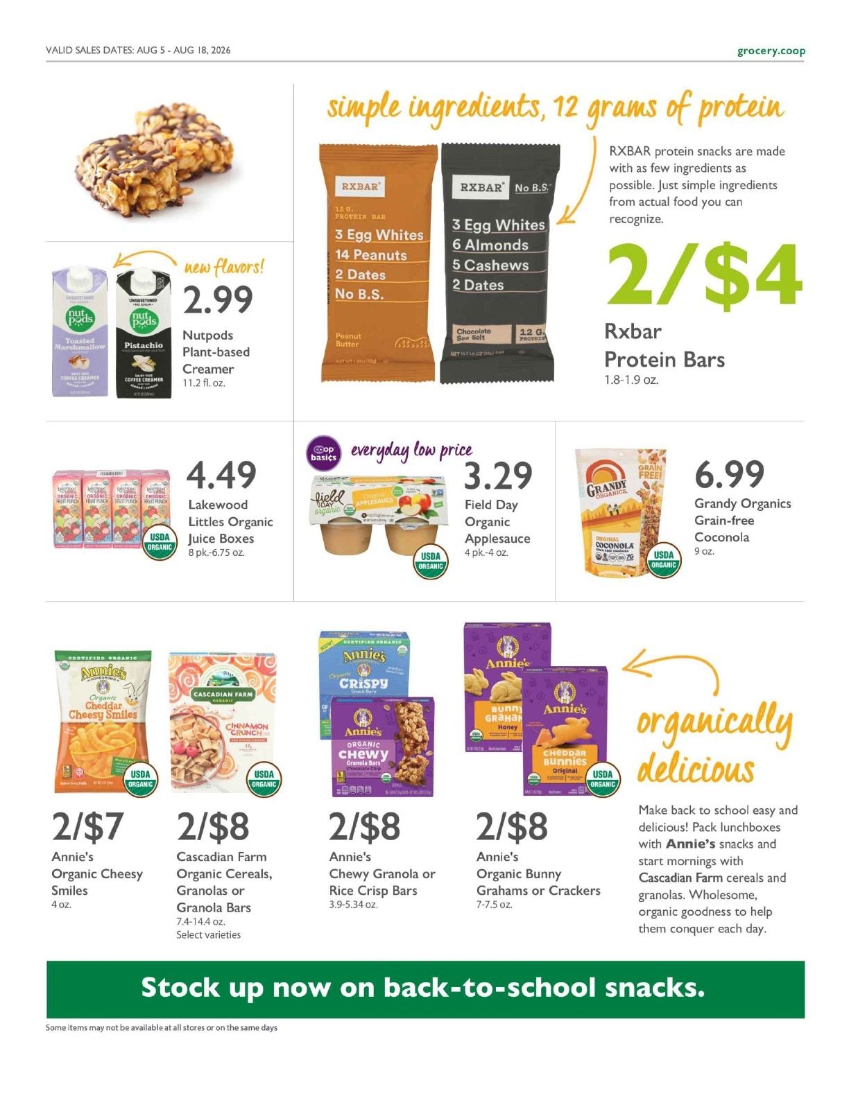 Outpost Natural Foods Co-op Co+op Deals Weekly Ad August 5 - 18, 2026