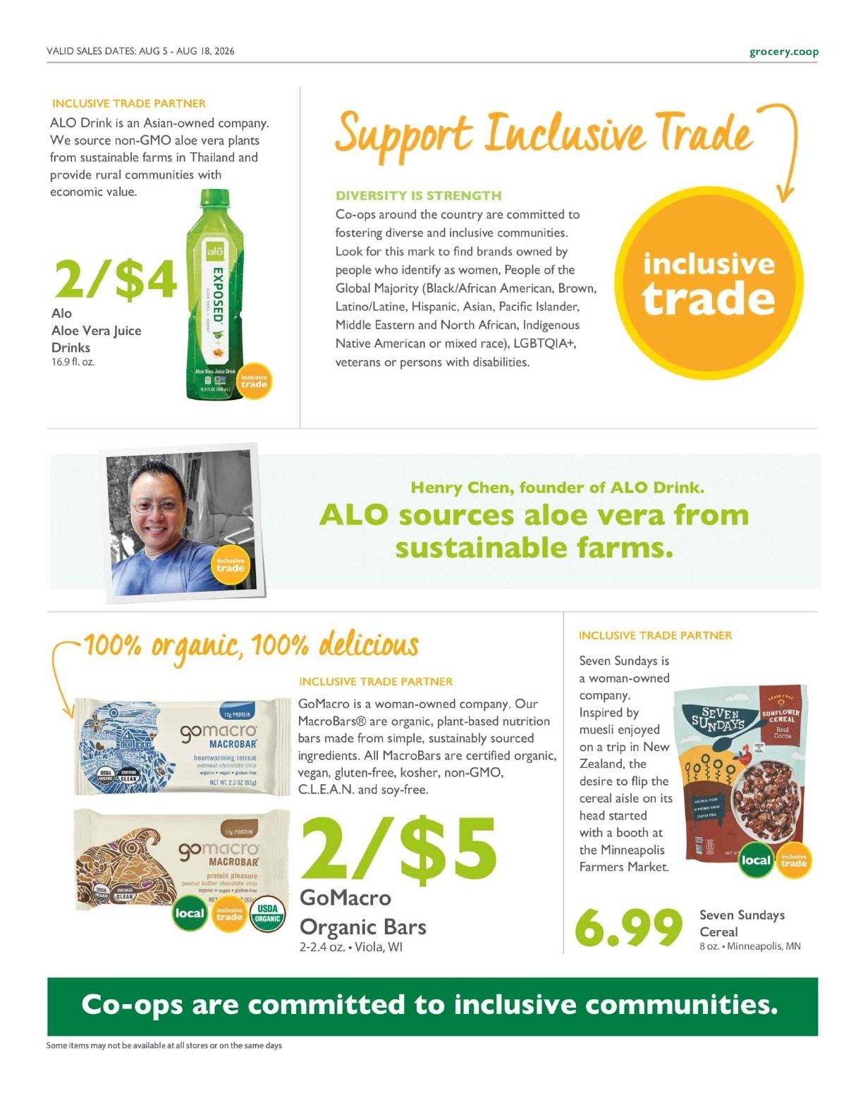 Outpost Natural Foods Co-op Co+op Deals Weekly Ad August 5 - 18, 2026