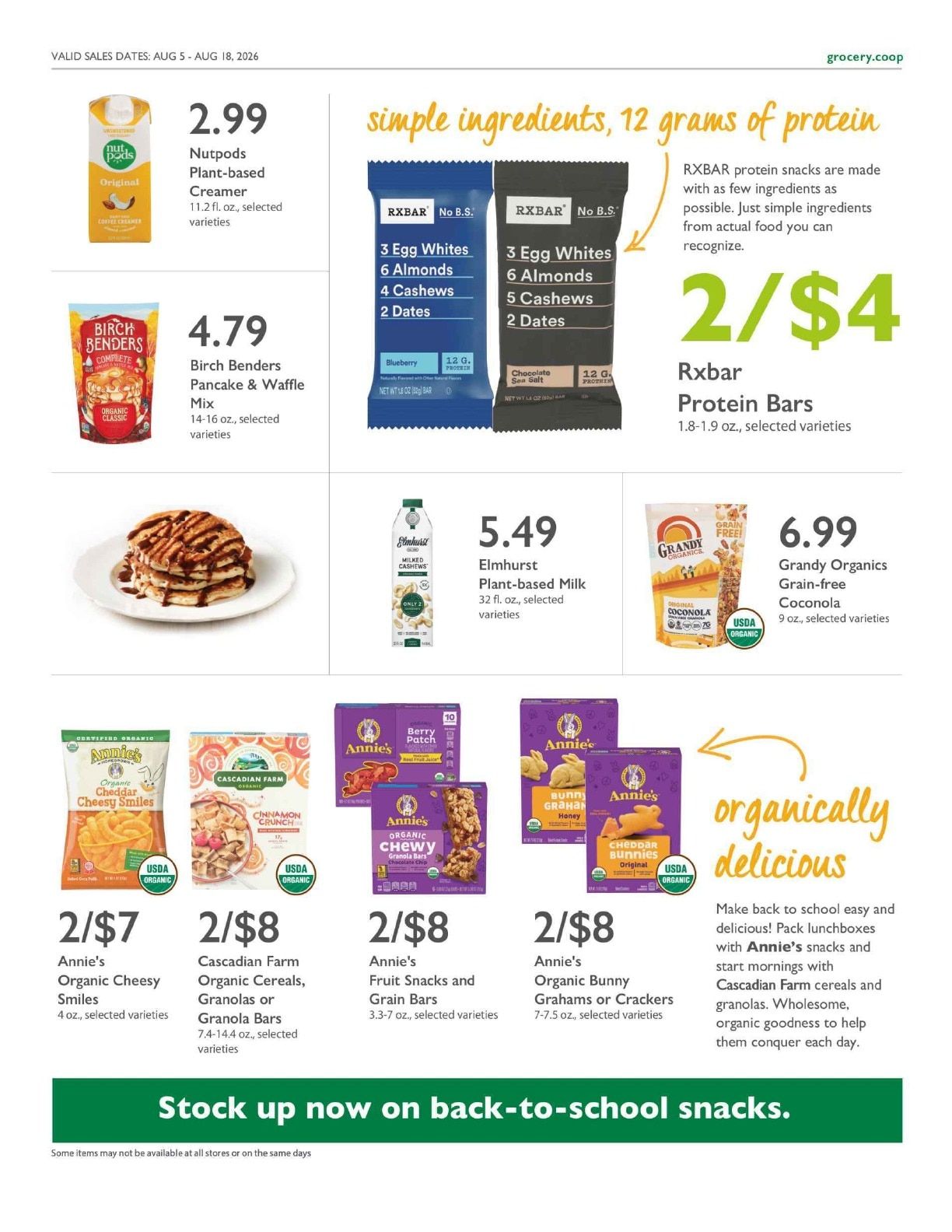 Ozark Natural Foods Co+op Deals Weekly Ad August 5 - 18, 2026