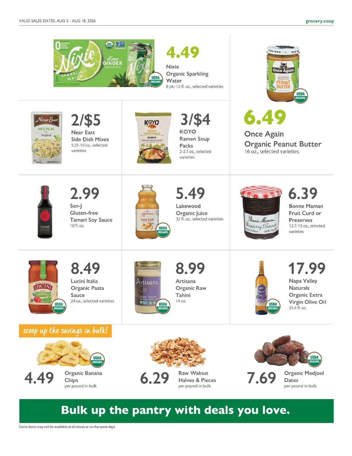 3 Rivers Natural Grocery Co+op Deals Weekly Ad August 5 - 18, 2026