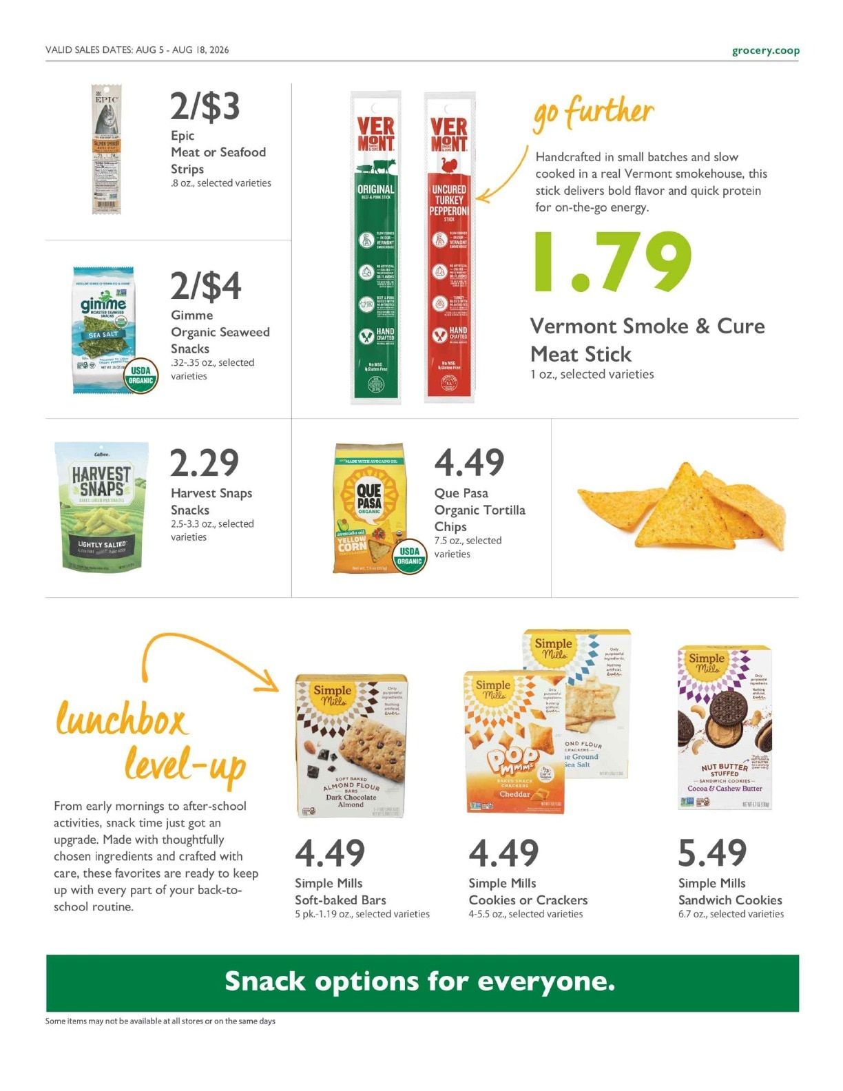 La Montañita Co-op Co+op Deals Weekly Ad August 5 - 18, 2026